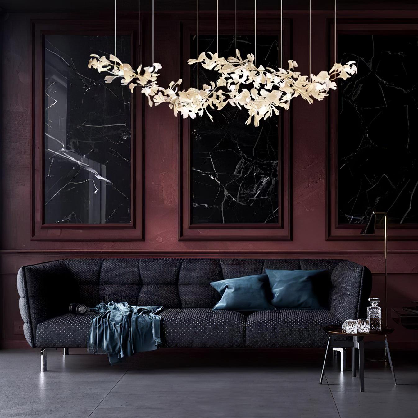 Elorus Double Layer Combination Gingko Chandelier - Letslighting