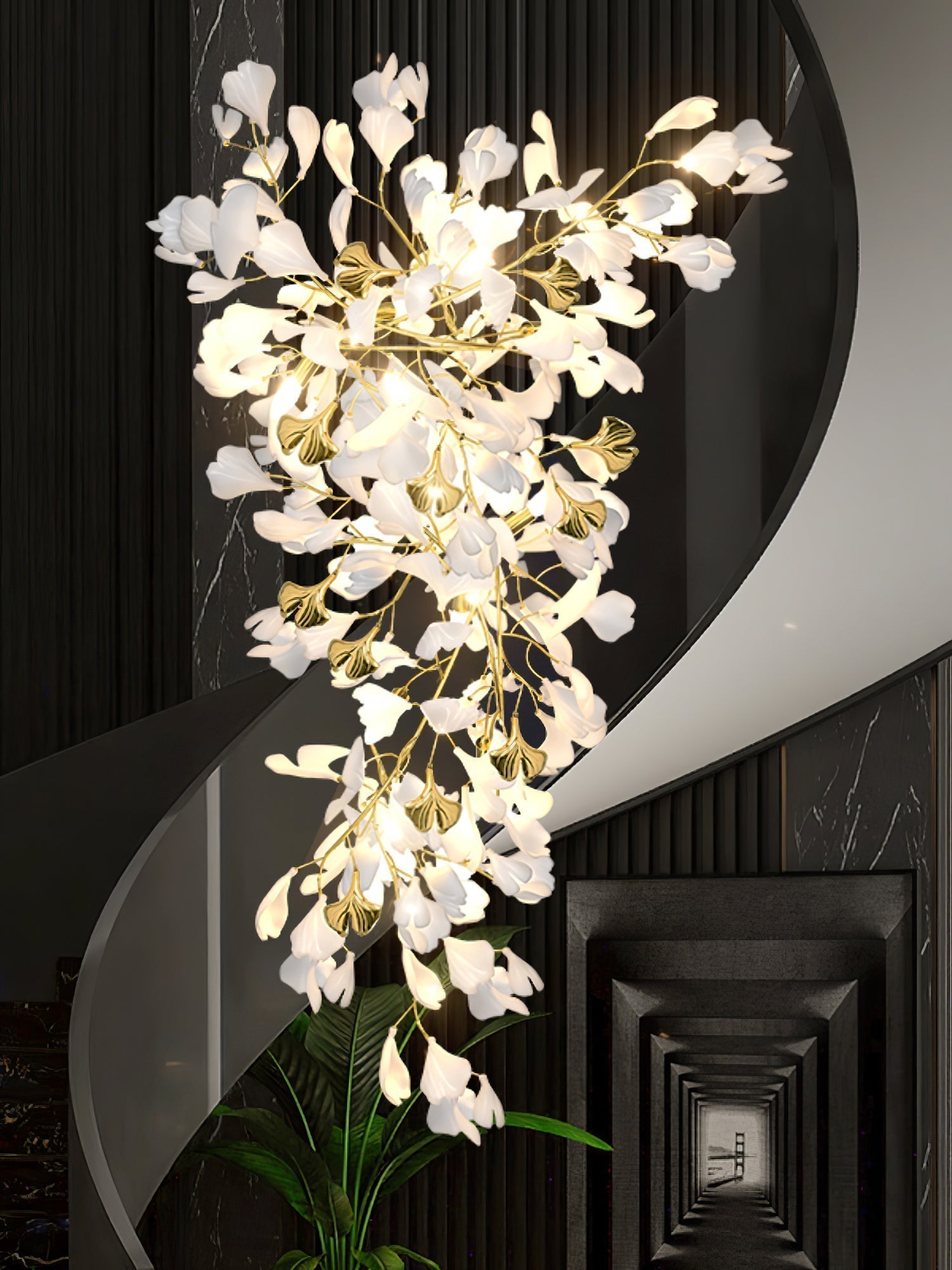Ilvyniel Gingko Chandelier - Letslighting
