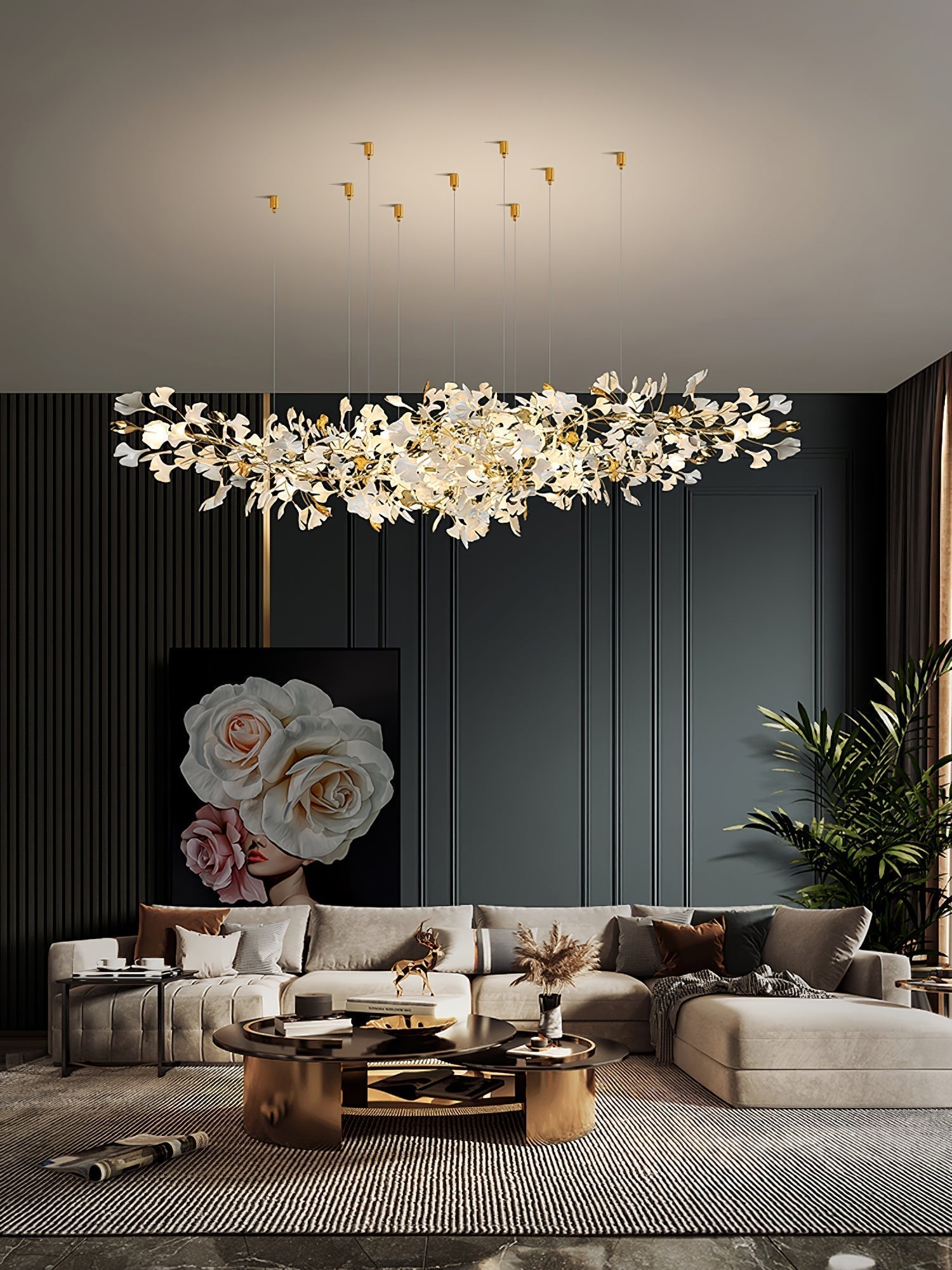 Ilvyniel Gingko Chandelier - Letslighting