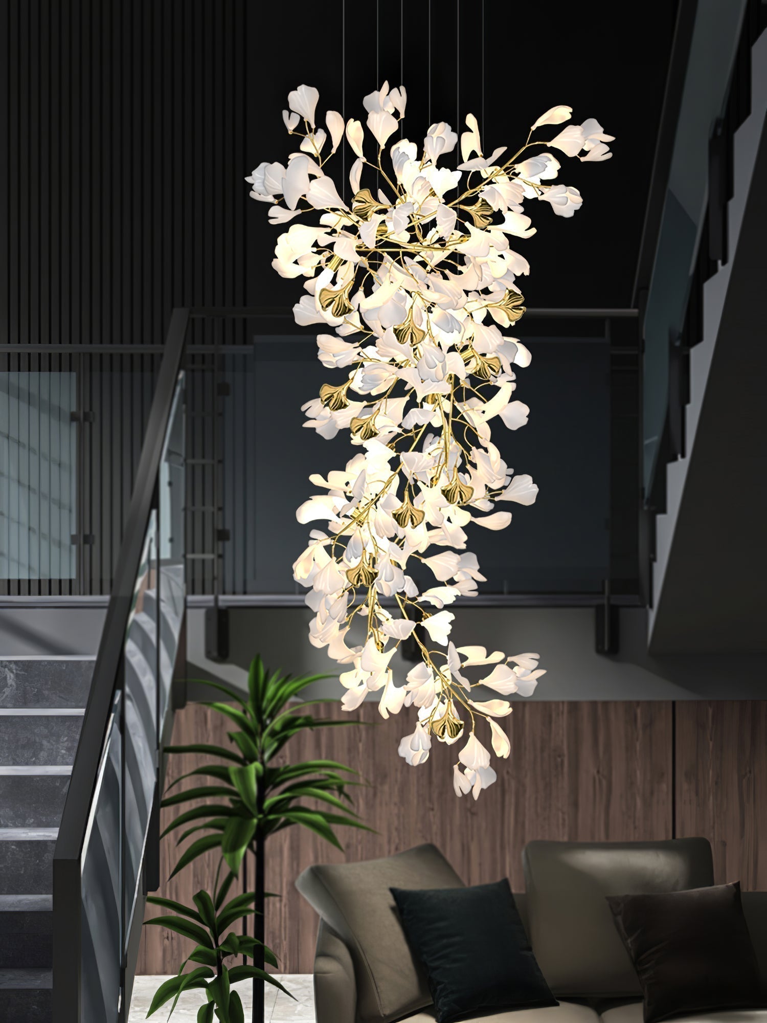 Ilvyniel Gingko Chandelier - Letslighting