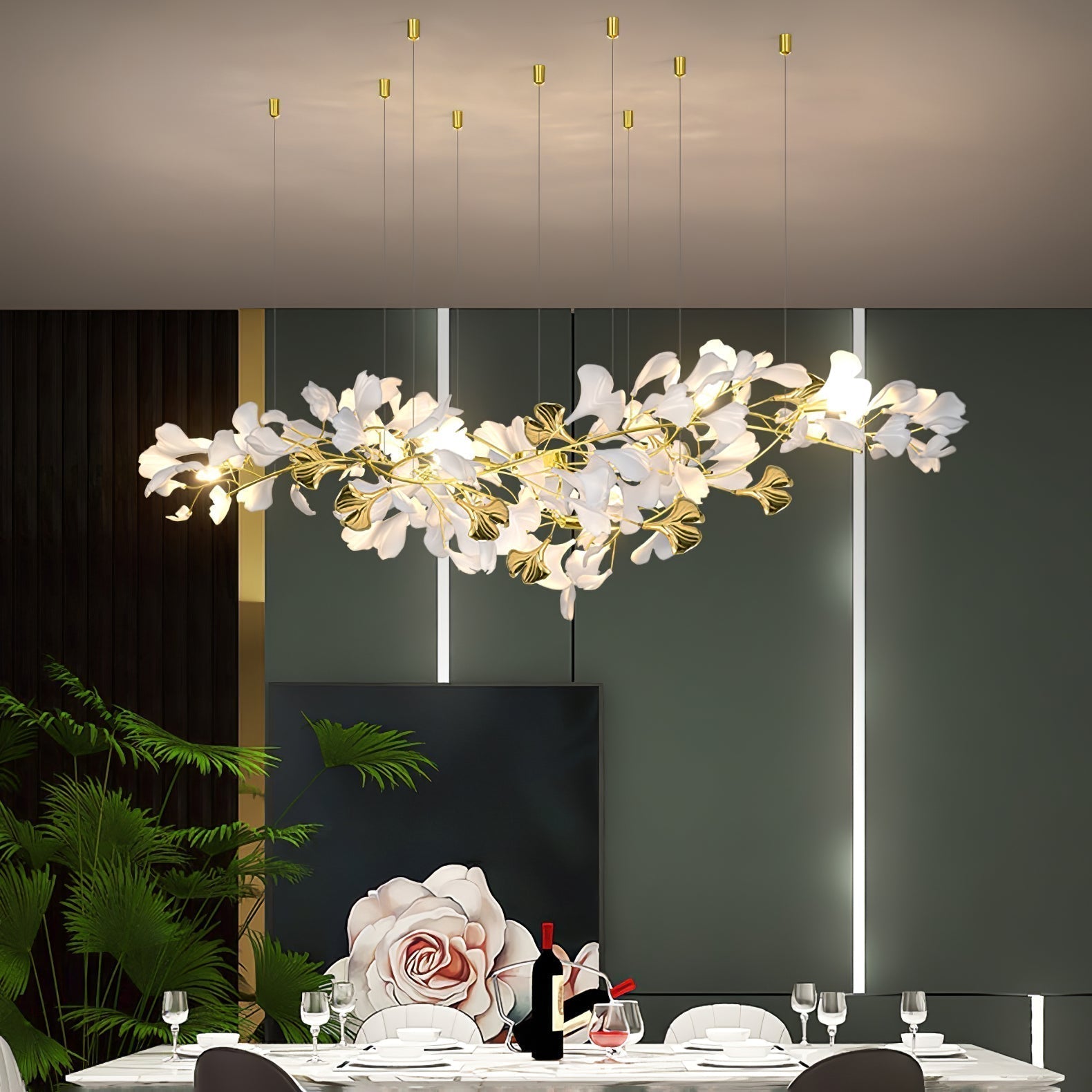 Ilvyniel Gingko Chandelier - Letslighting
