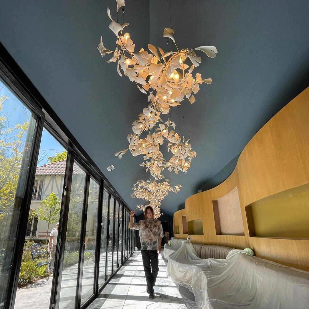 Alvenan Gingko Ceramic Combination Chandelier - Letslighting