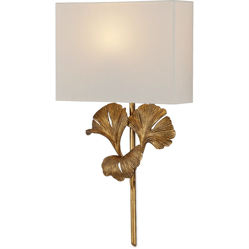 Silva Lámpara de Pared Hoja de Ginkgo