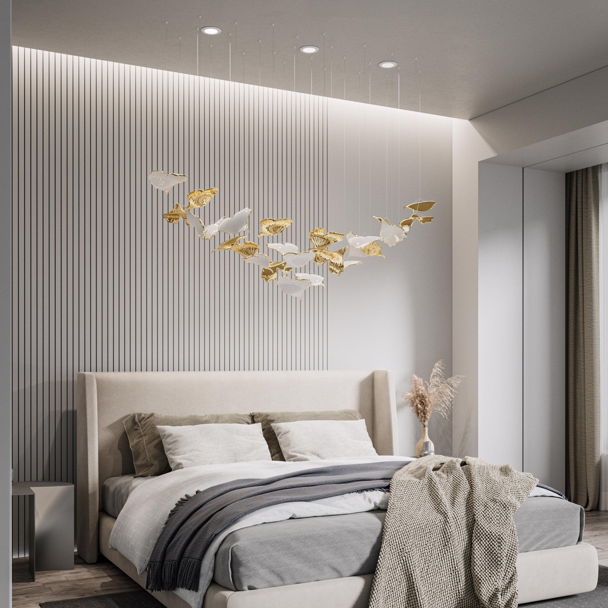 Ucareth Metal Leaf Pendant Light - Letslighting
