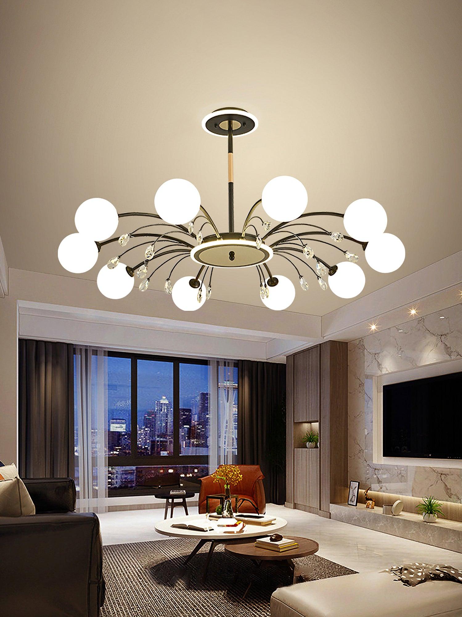 Glamorous Glass Raindrop Chandeliers - Letslighting