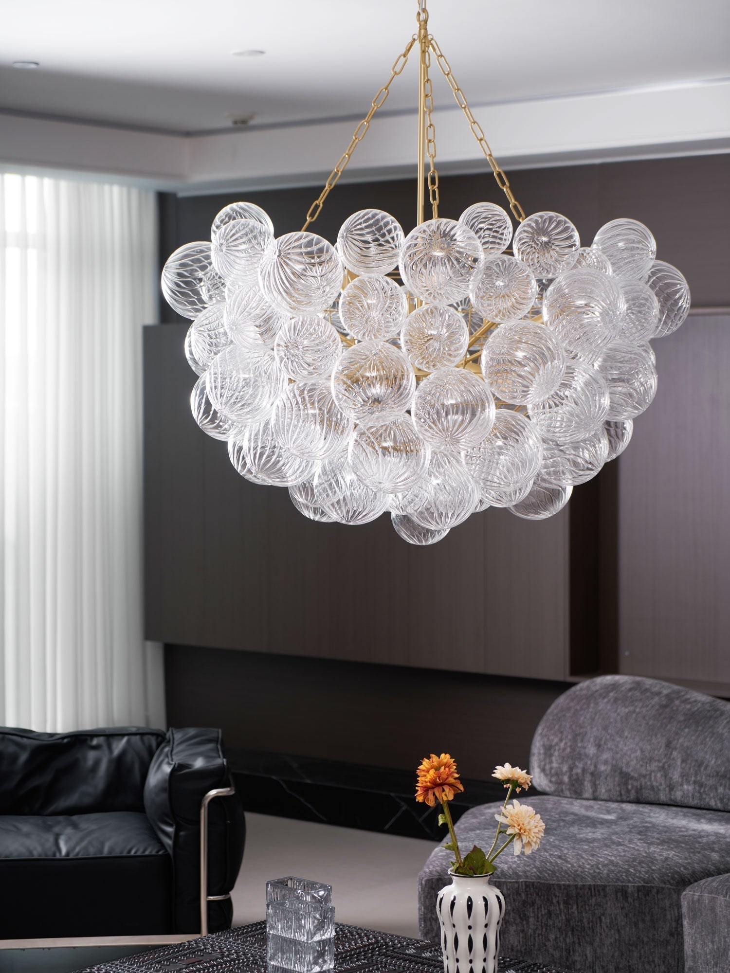 Aurora Chandelier Glass Ball Bubble Modern - Letslighting