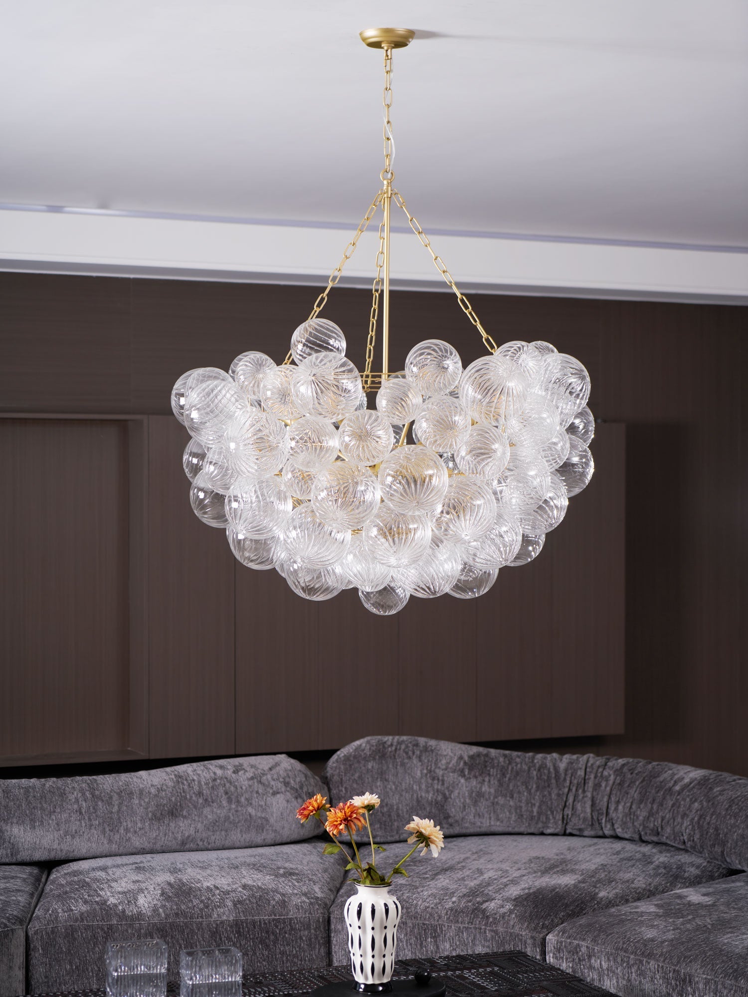 Aurora Chandelier Glass Ball Bubble Modern - Letslighting