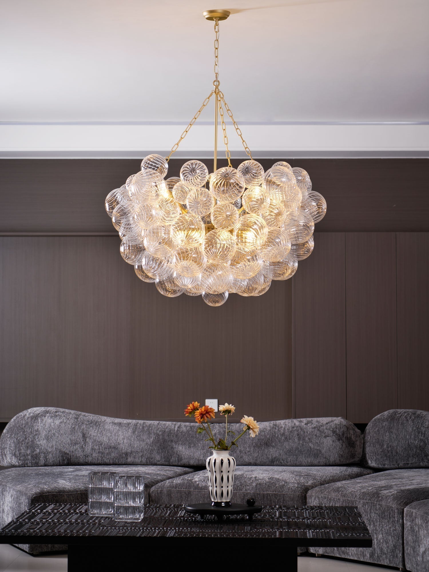 Aurora Chandelier Glass Ball Bubble Modern - Letslighting