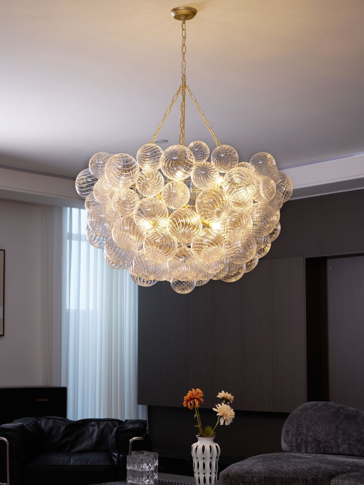 Aurora Chandelier Glass Ball Bubble Modern - Letslighting