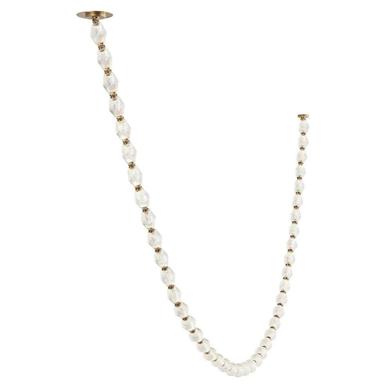 Pearlene Beaded Metal Chandelier - Letslighting
