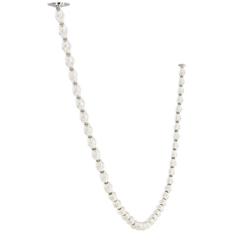 Pearlene Beaded Metal Chandelier - Letslighting