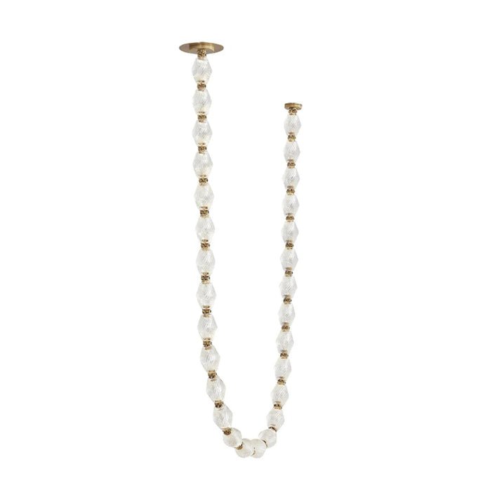 Pearlene Beaded Metal Chandelier - Letslighting