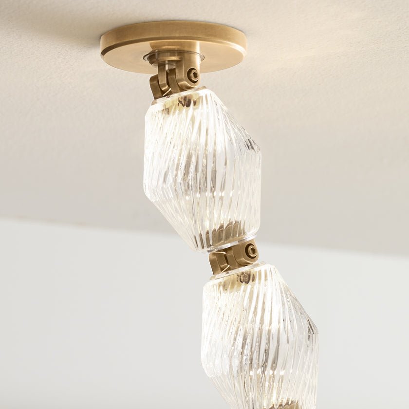 Pearlene Beaded Metal Chandelier - Letslighting