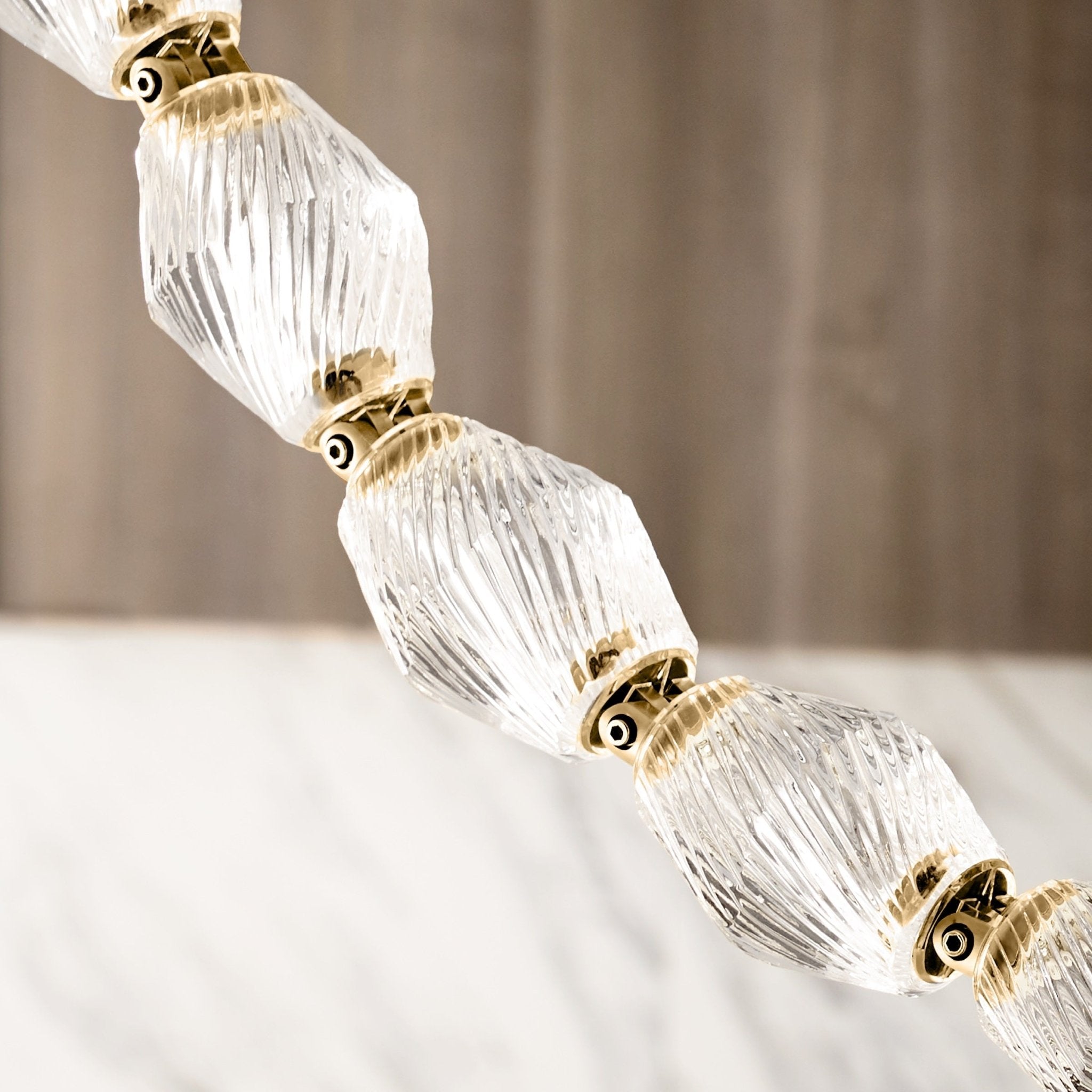 Pearlene Beaded Metal Chandelier - Letslighting
