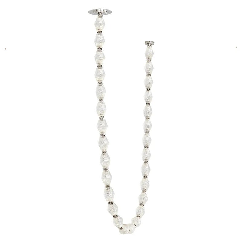 Pearlene Beaded Metal Chandelier - Letslighting