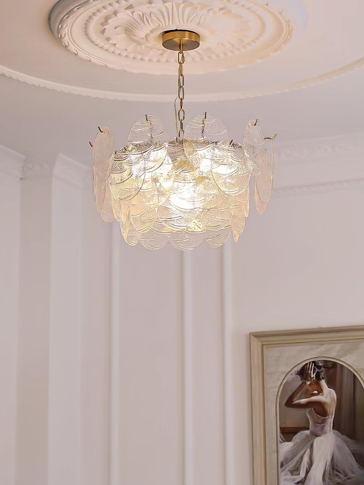 Glass Disc Chandelier - Letslighting
