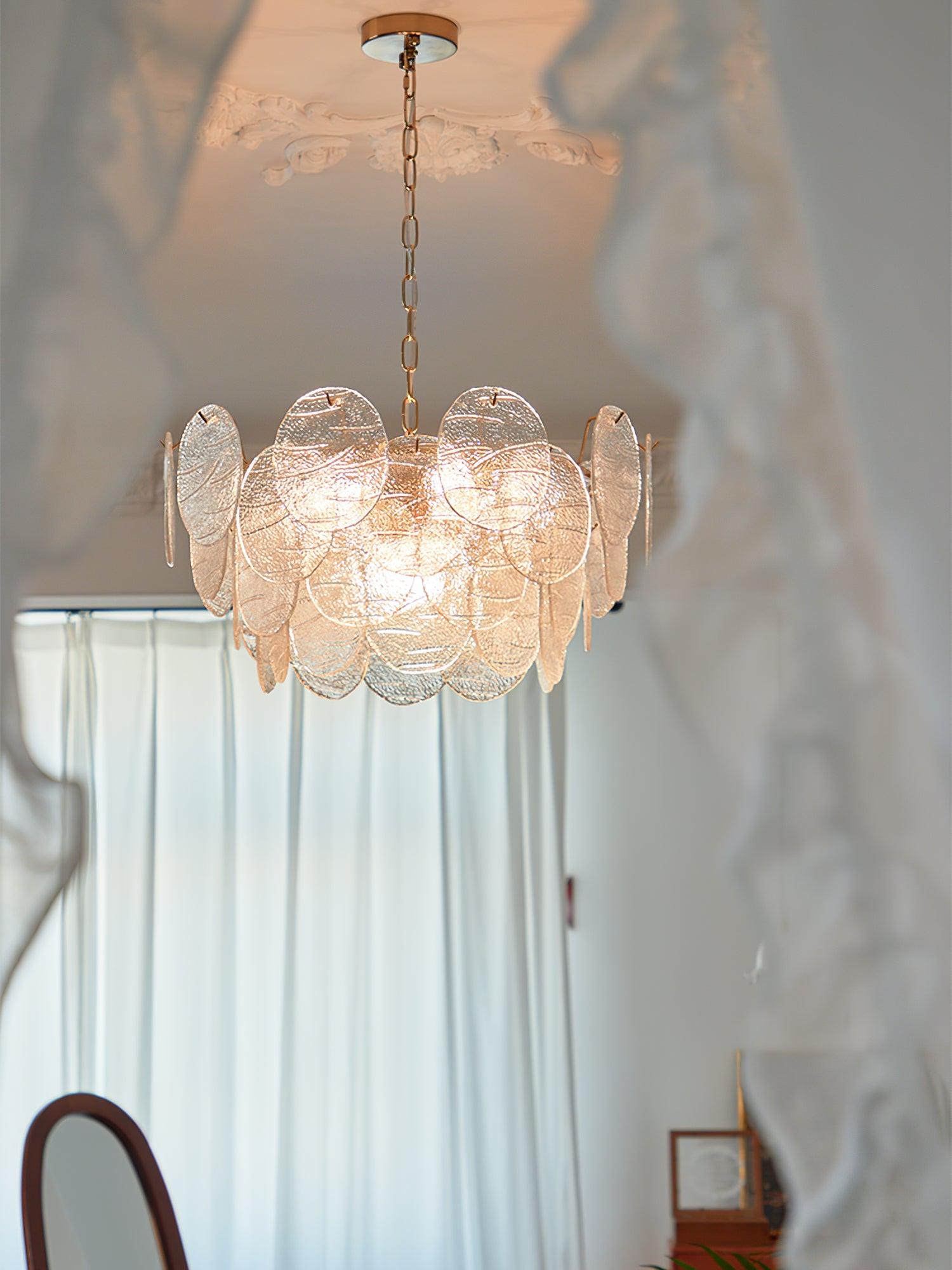 Glass Disc Chandelier - Letslighting