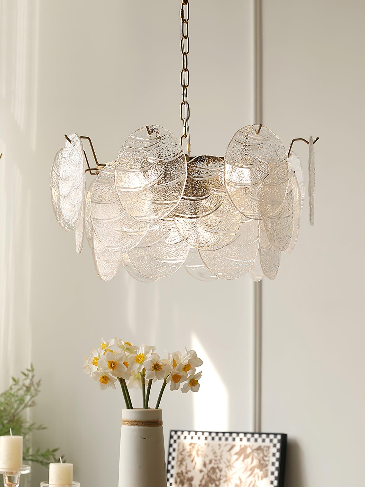 Glass Disc Chandelier - Letslighting