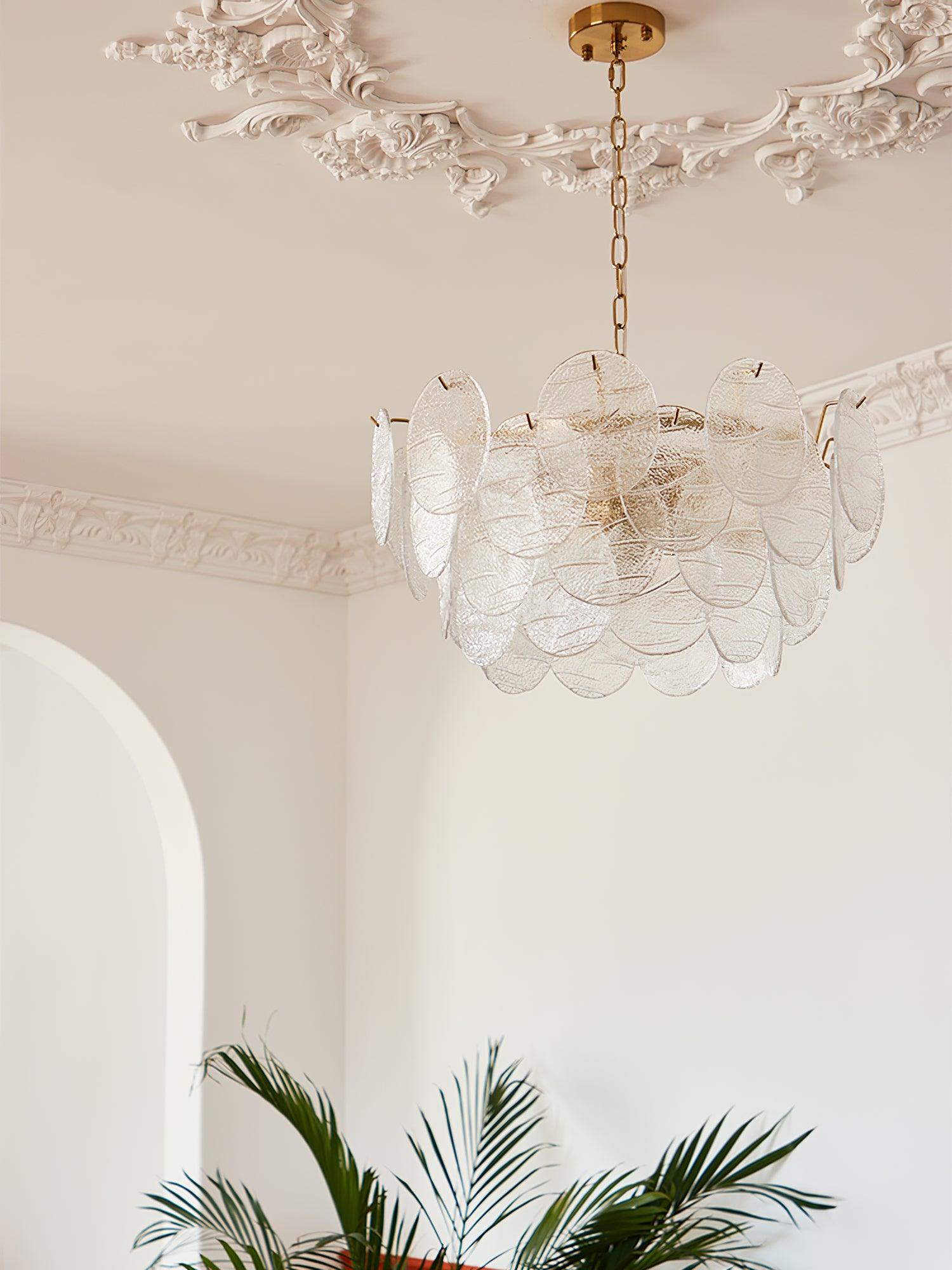 Glass Disc Chandelier - Letslighting