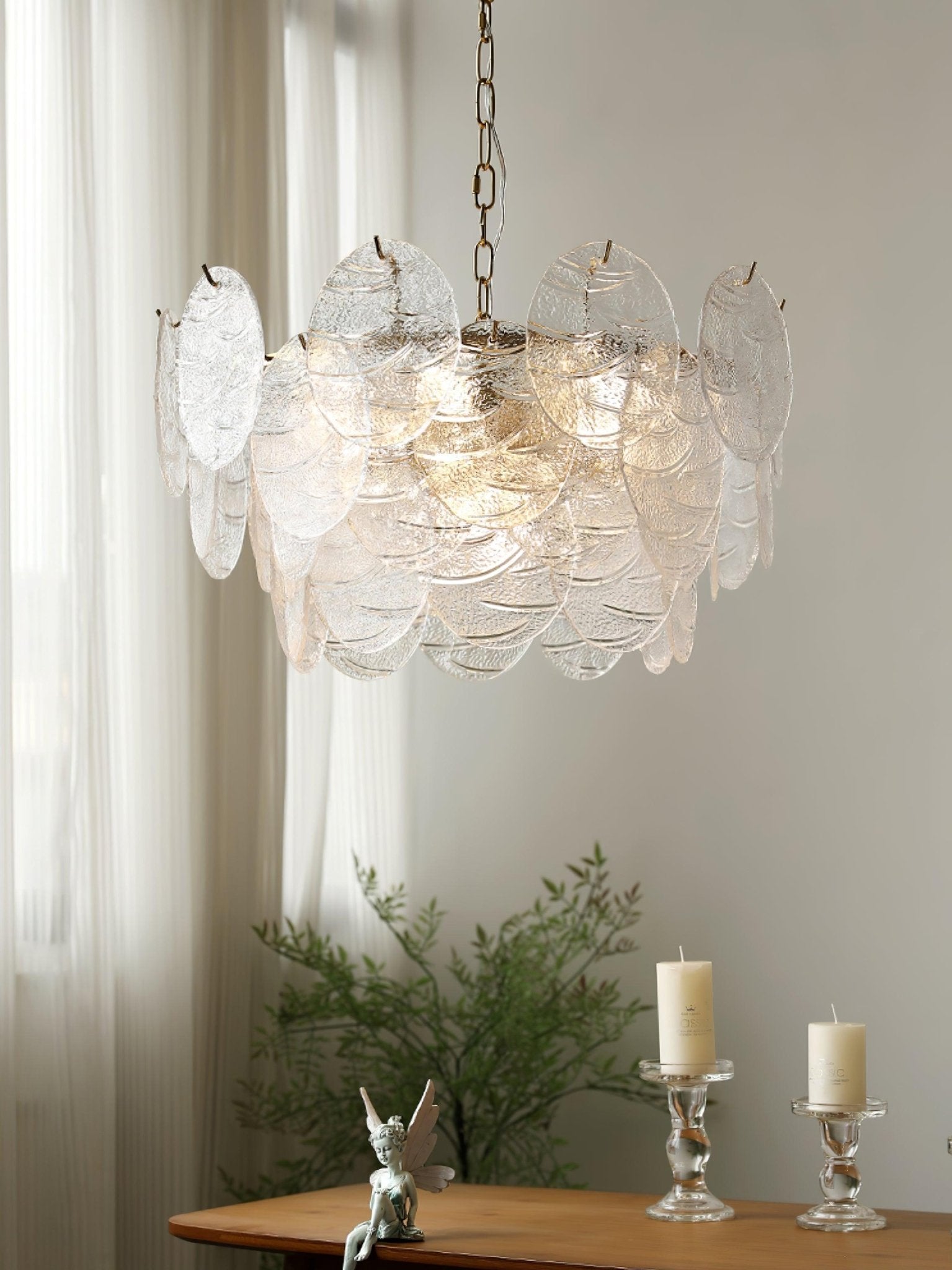 Glass Disc Chandelier - Letslighting