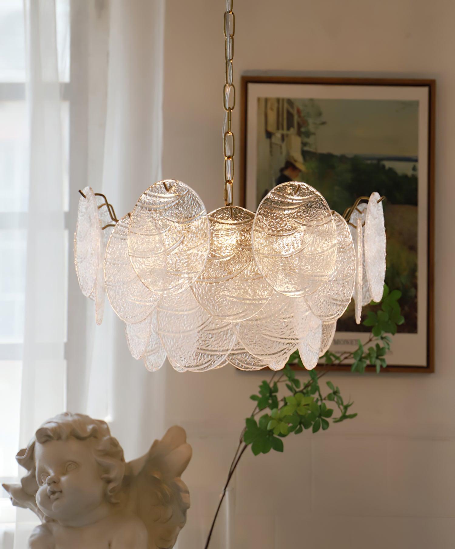Glass Disc Chandelier - Letslighting