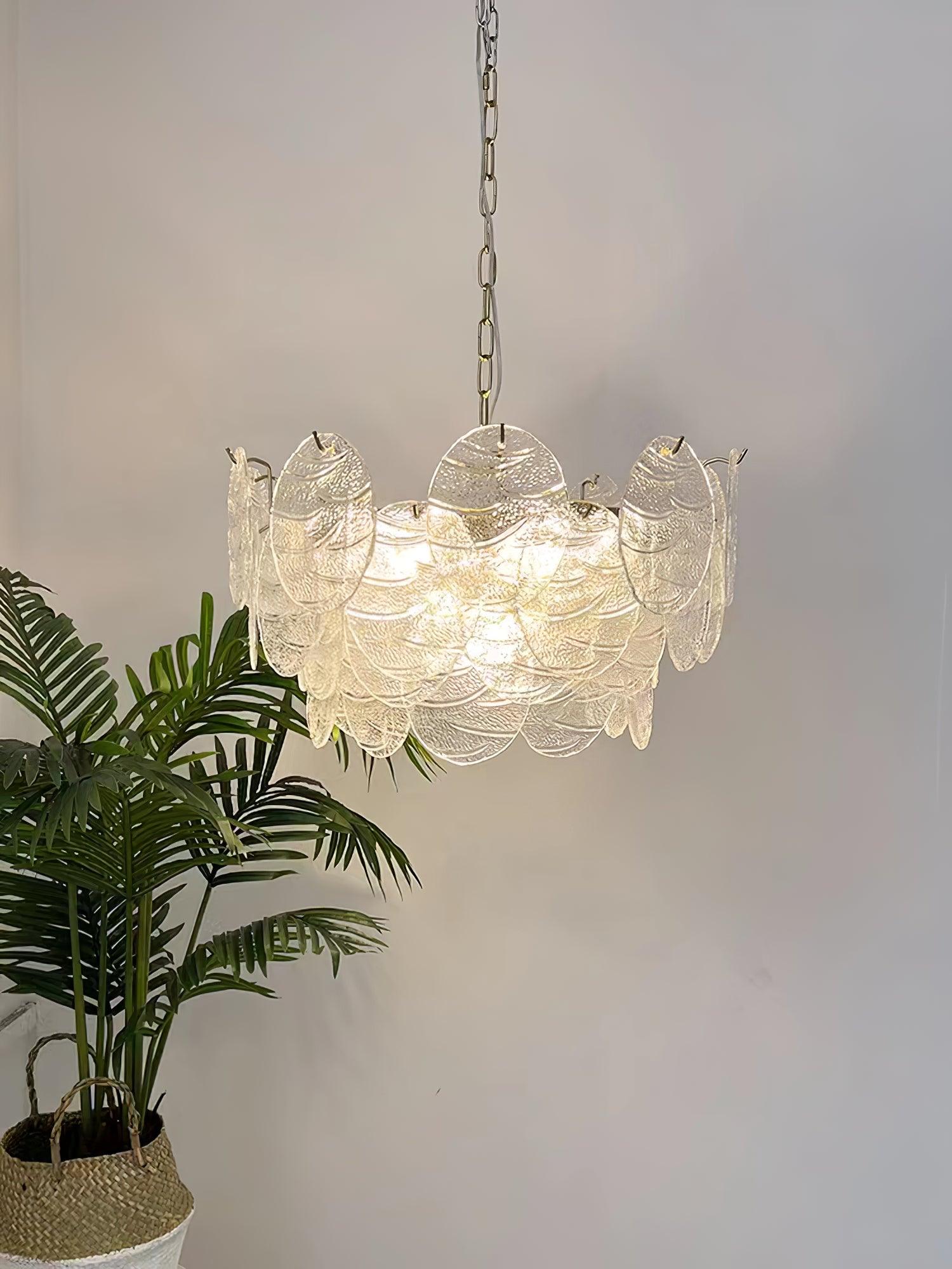 Glass Disc Chandelier - Letslighting