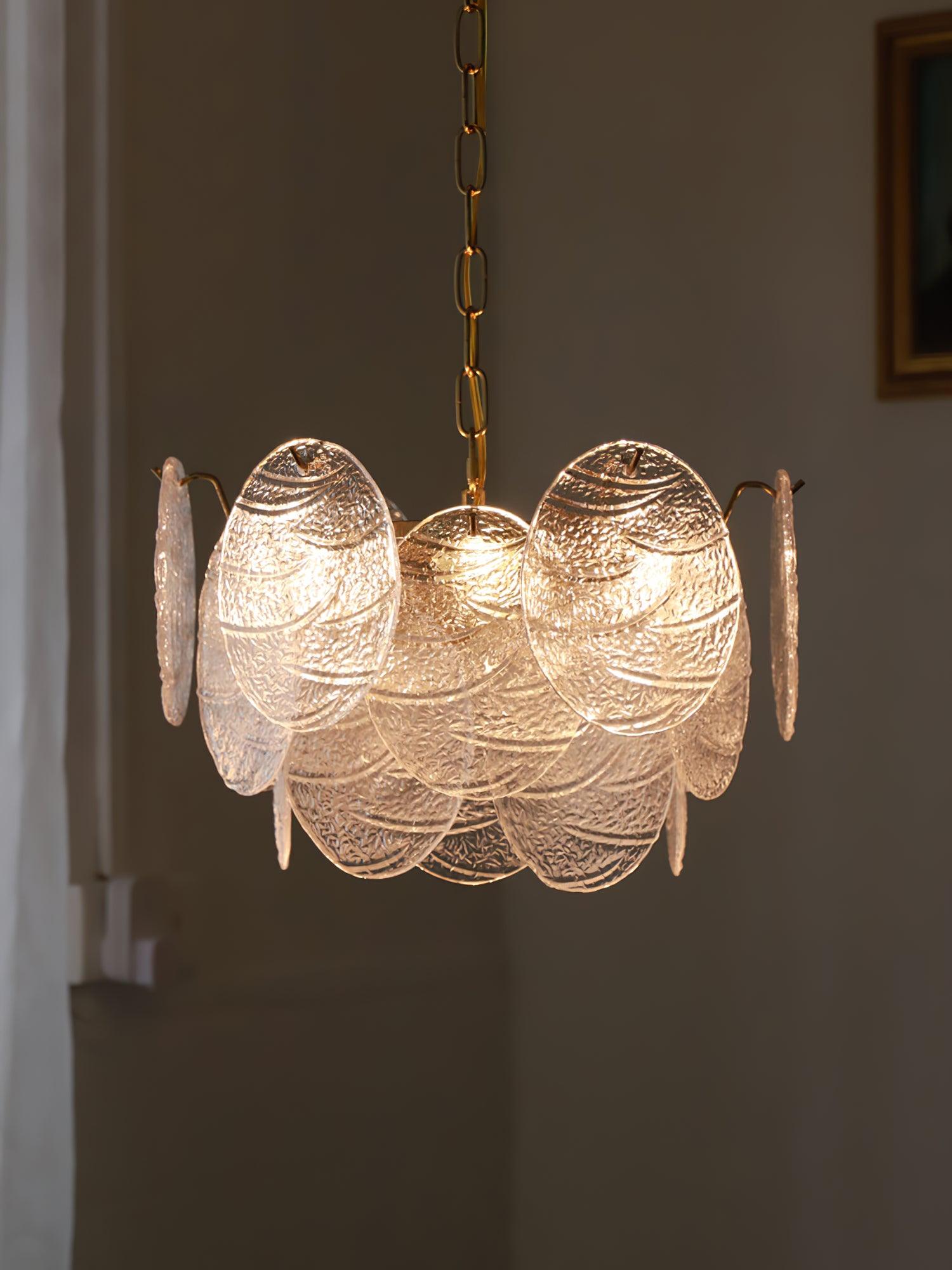 Glass Disc Chandelier - Letslighting