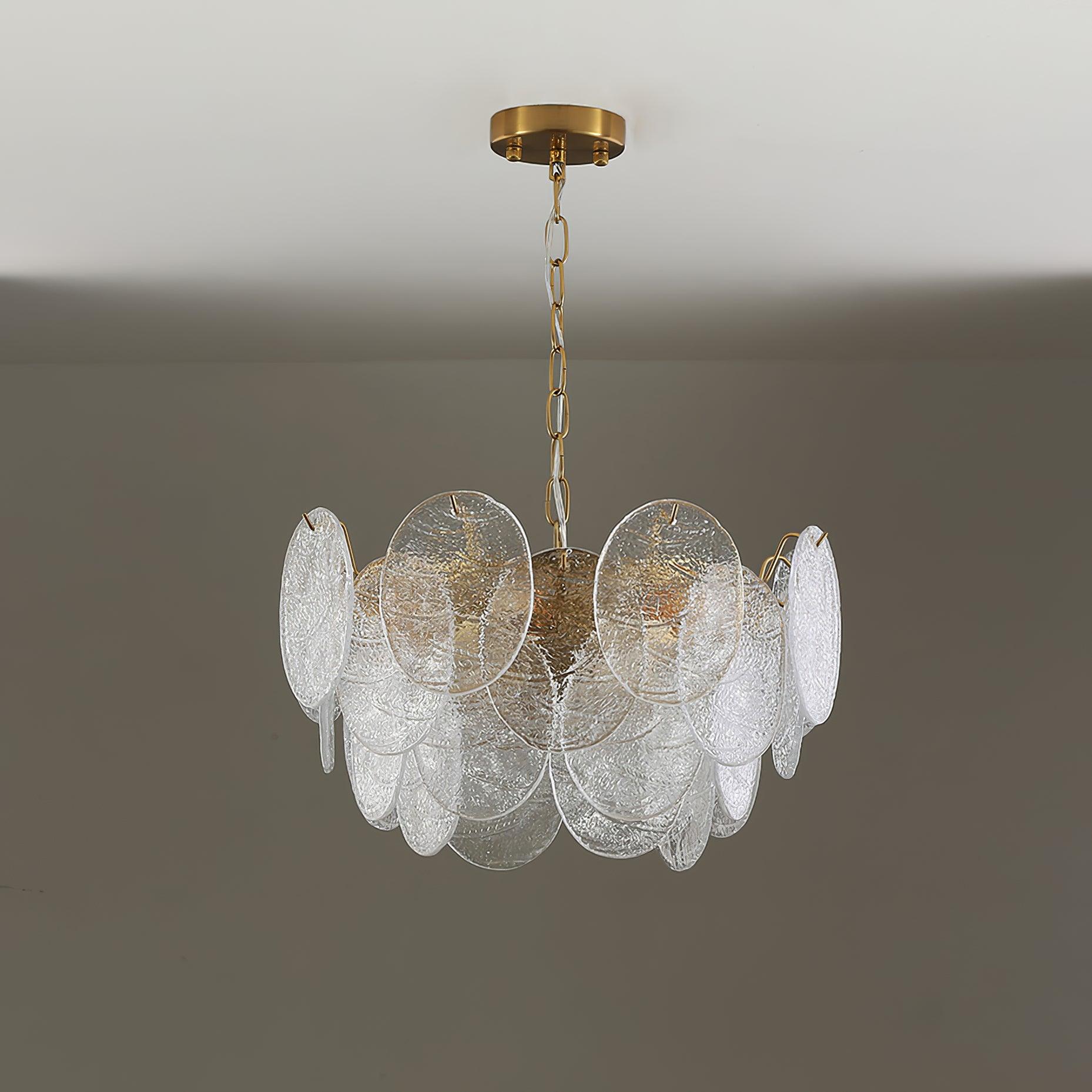 Glass Disc Chandelier - Letslighting