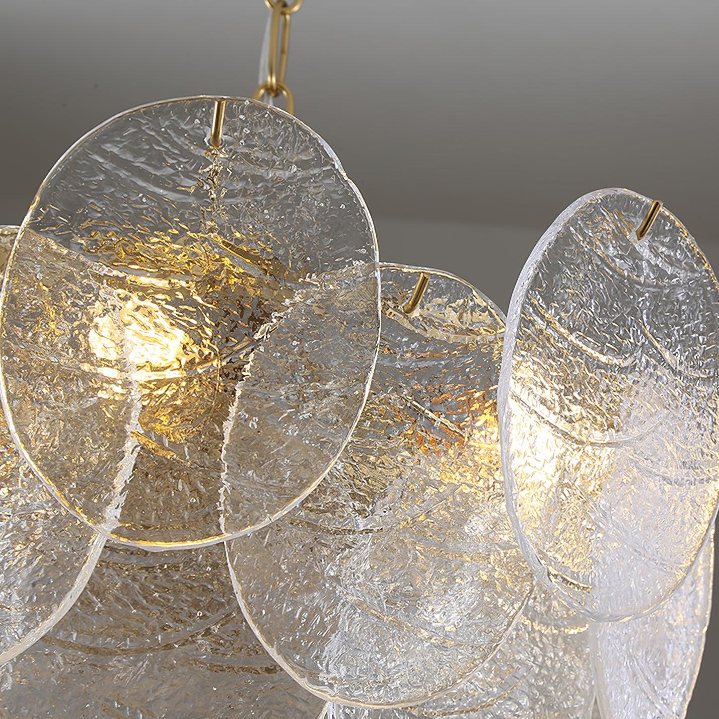 Glass Disc Chandelier - Letslighting
