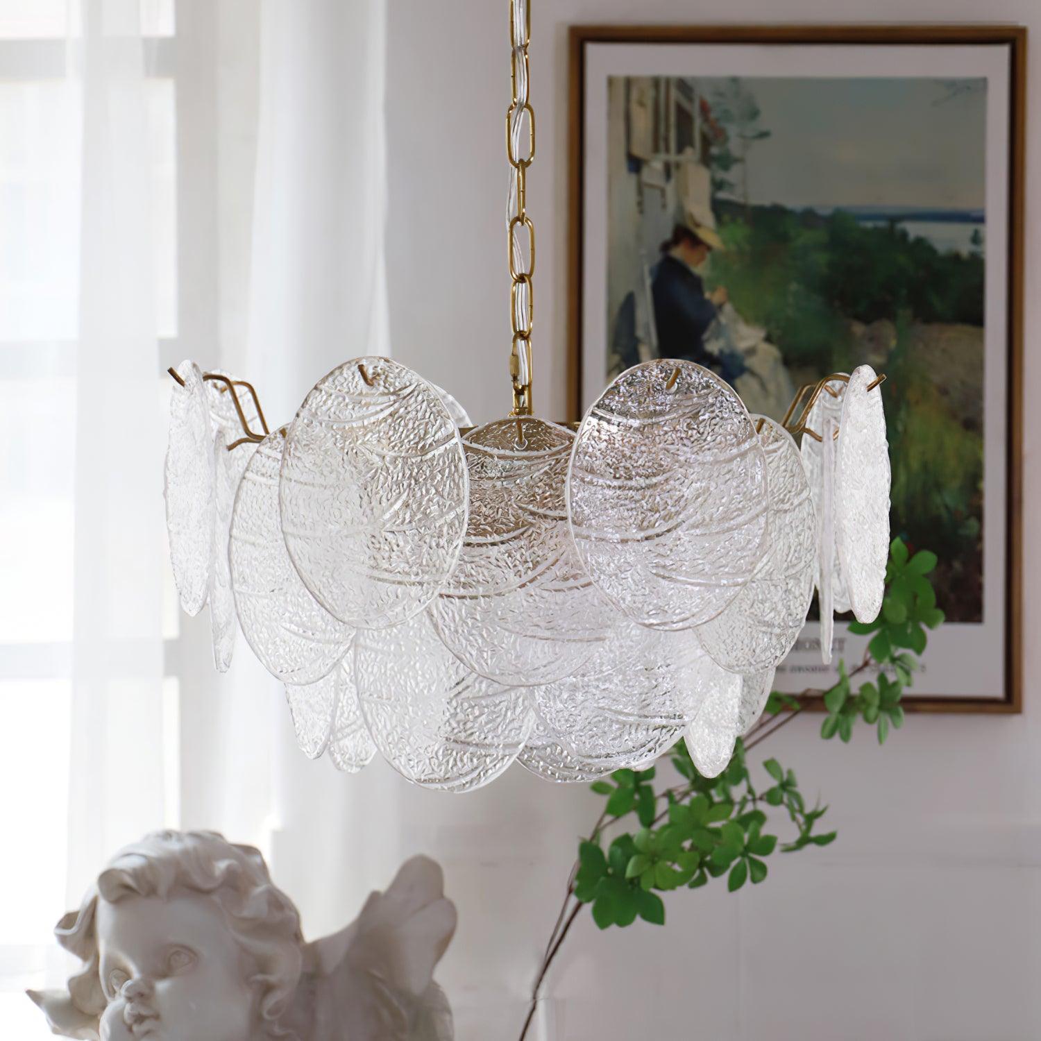 Glass Disc Chandelier - Letslighting