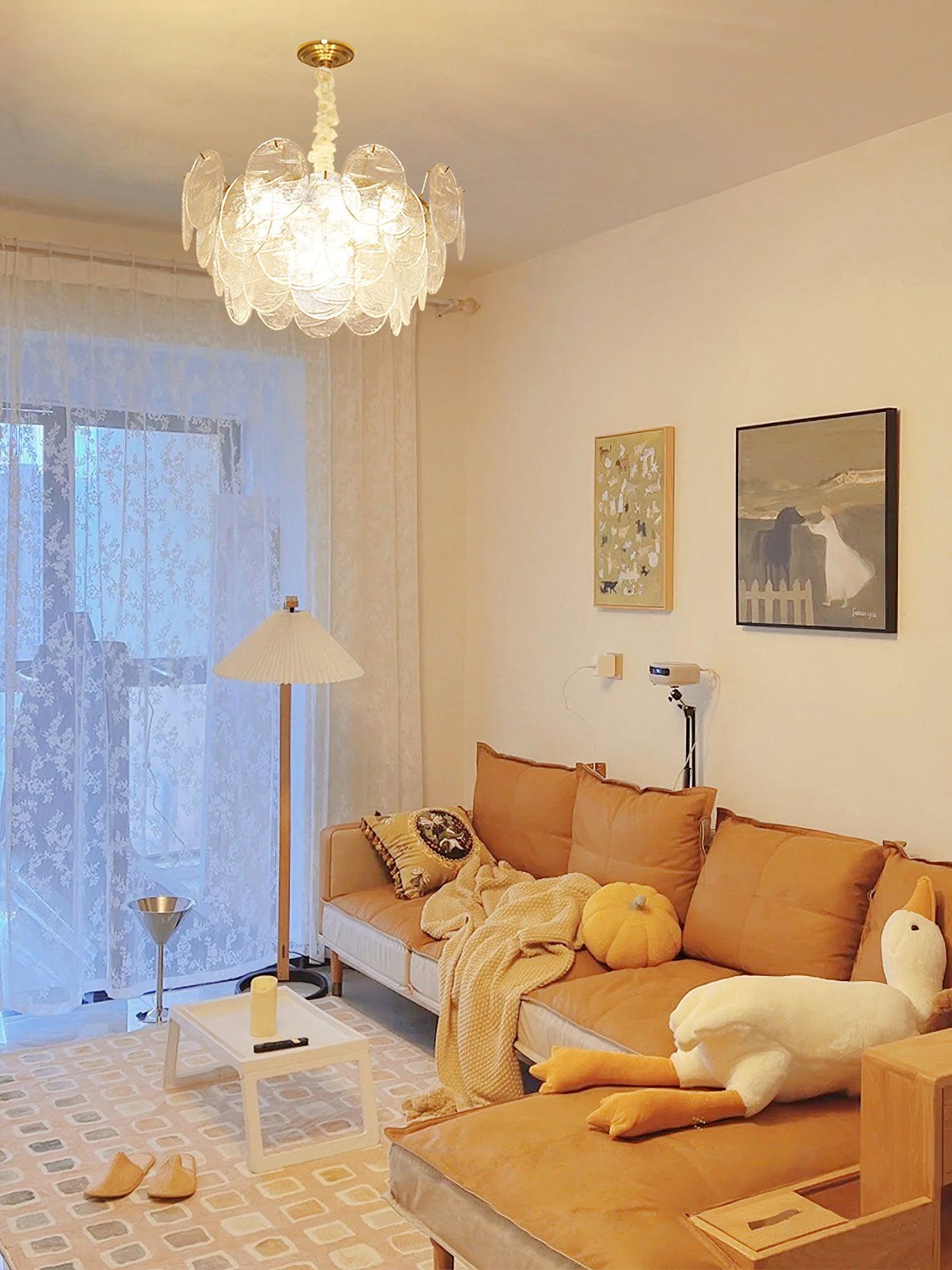 Glass Disc Chandelier - Letslighting