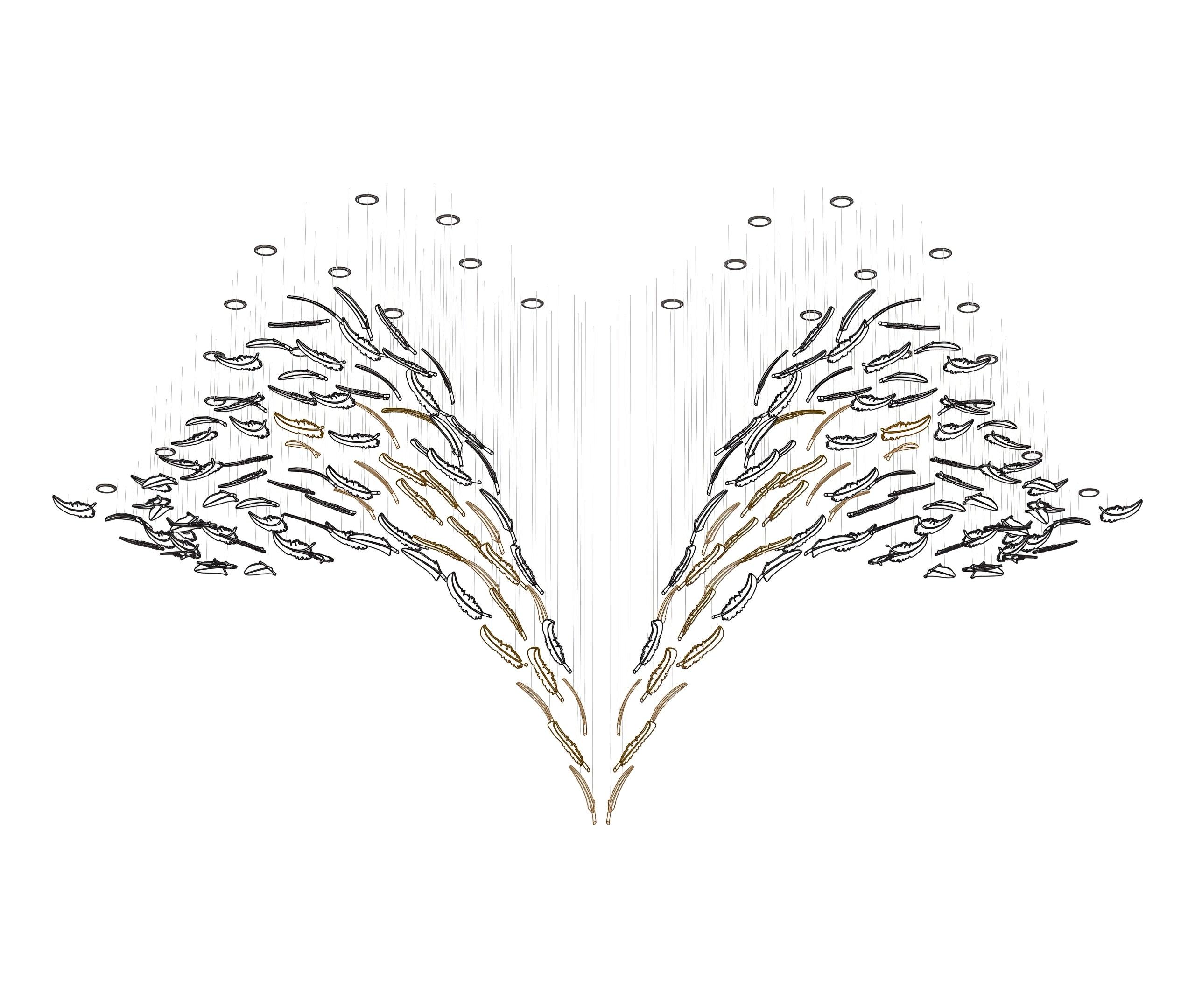 Aetherial Glass Leaf Chandelier - Letslighting