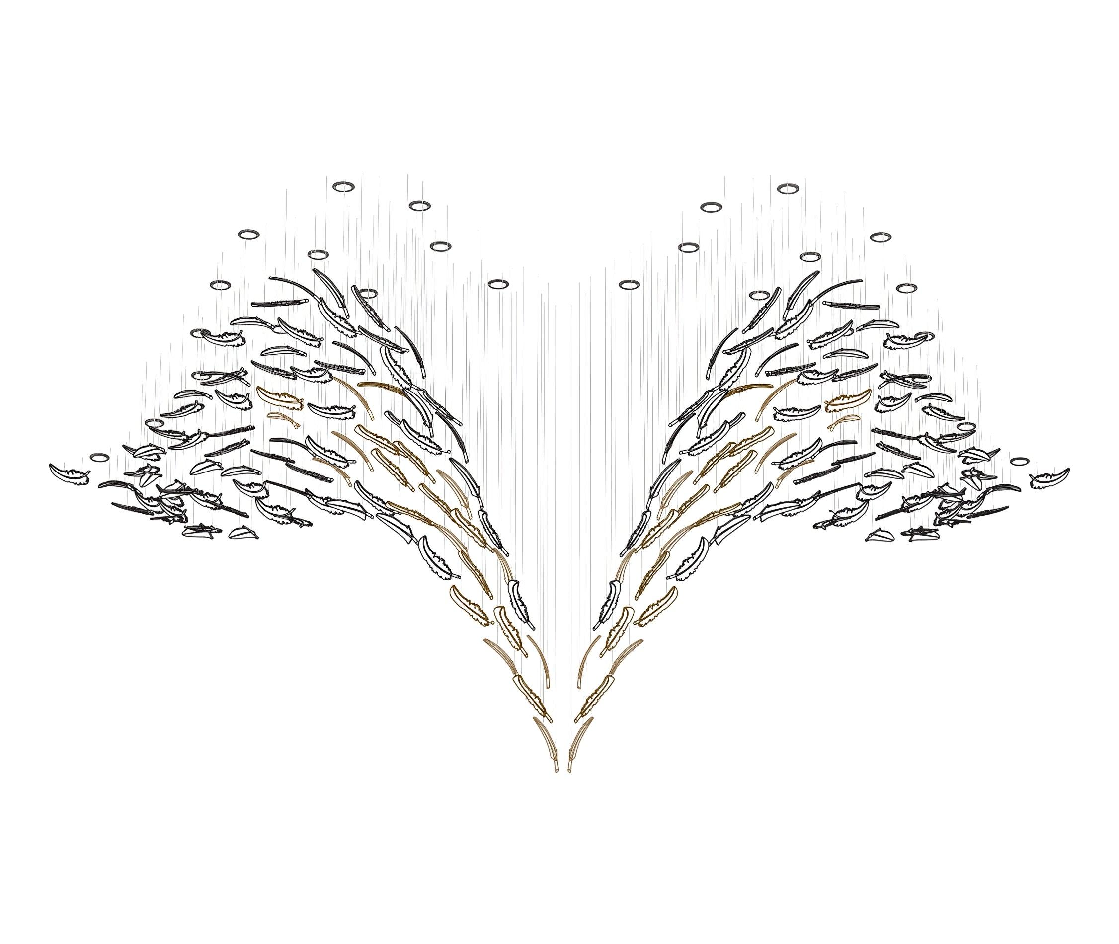 Aetherial Glass Leaf Chandelier - Letslighting