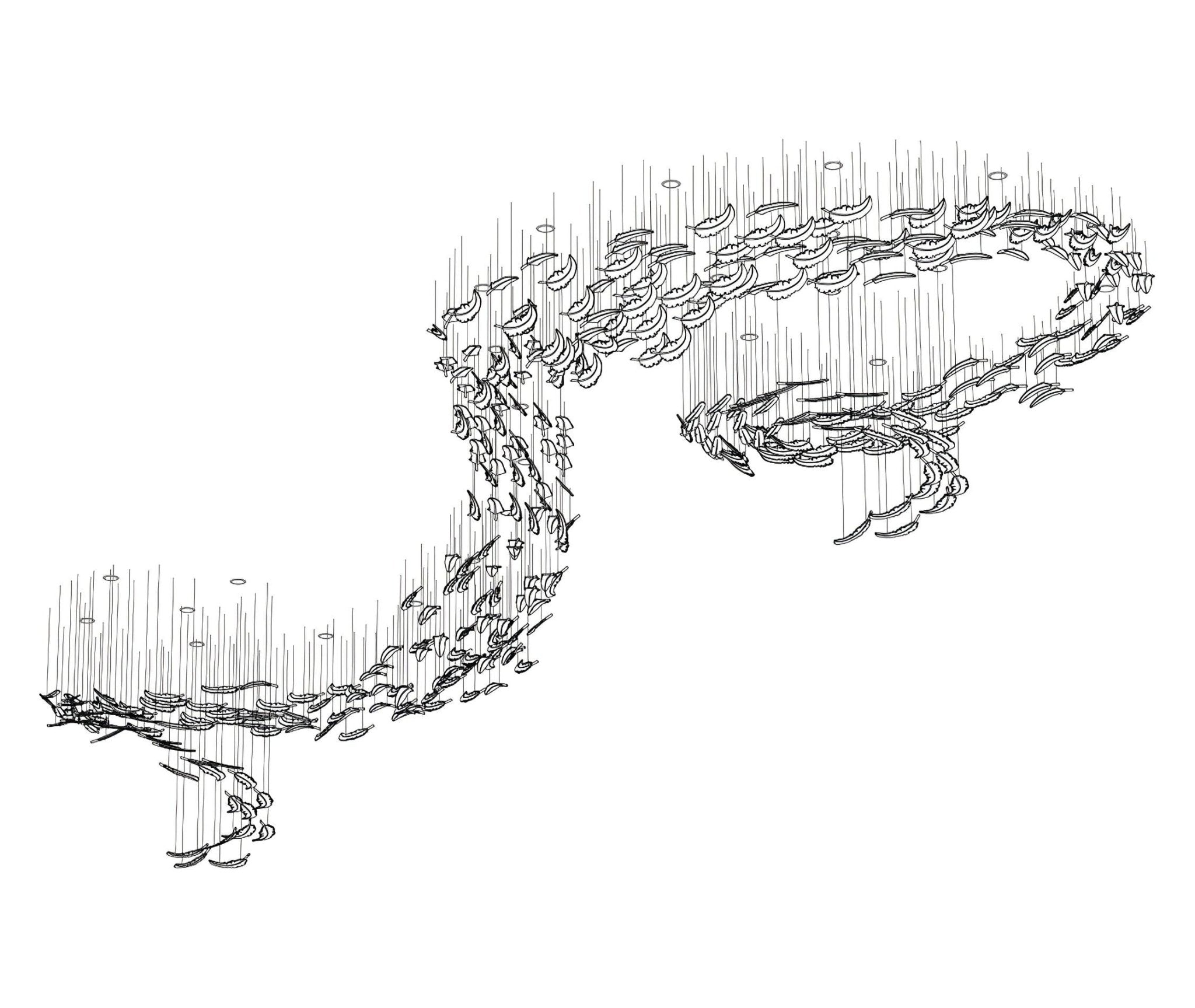 Aetherial Glass Leaf Chandelier - Letslighting