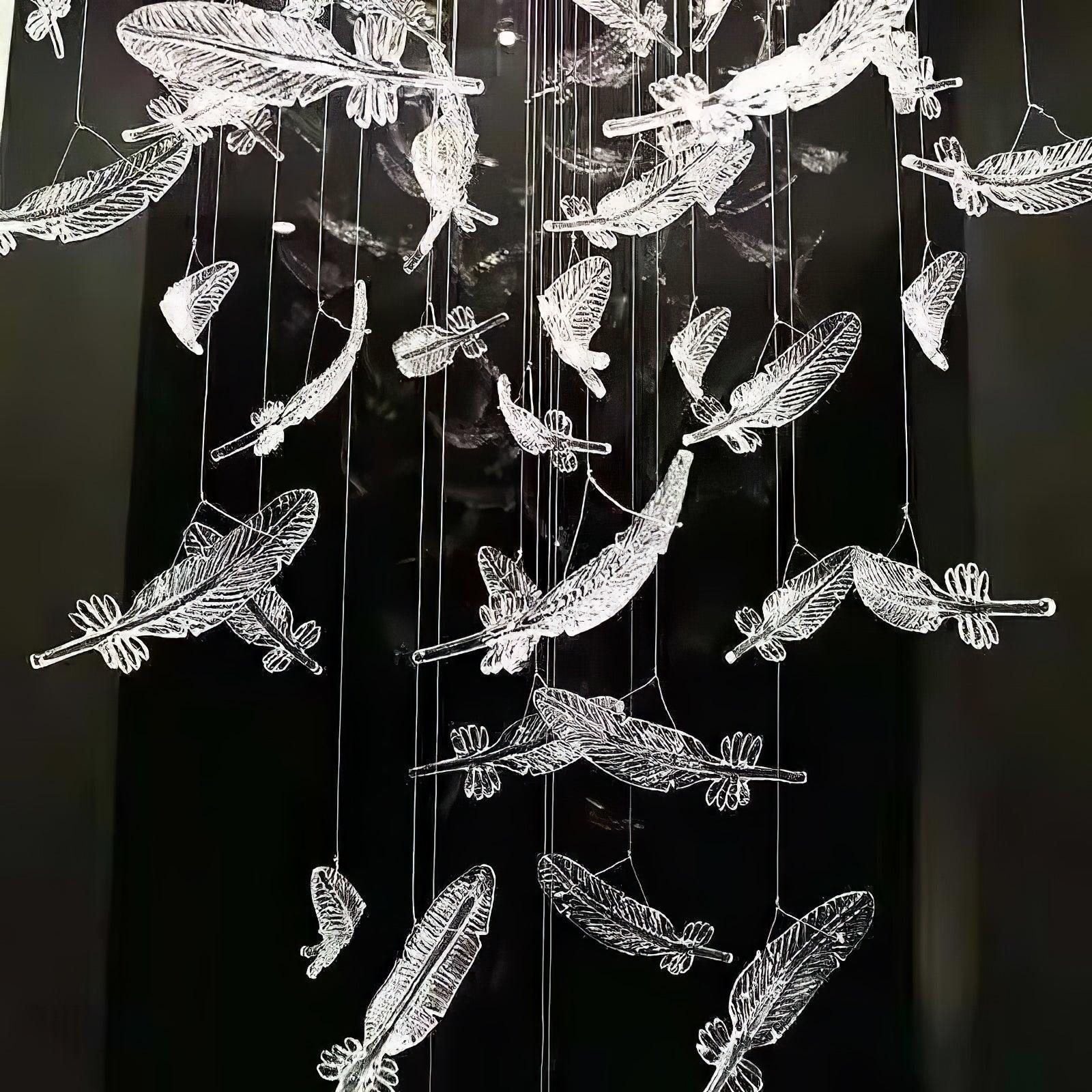 Aetherial Glass Leaf Chandelier - Letslighting