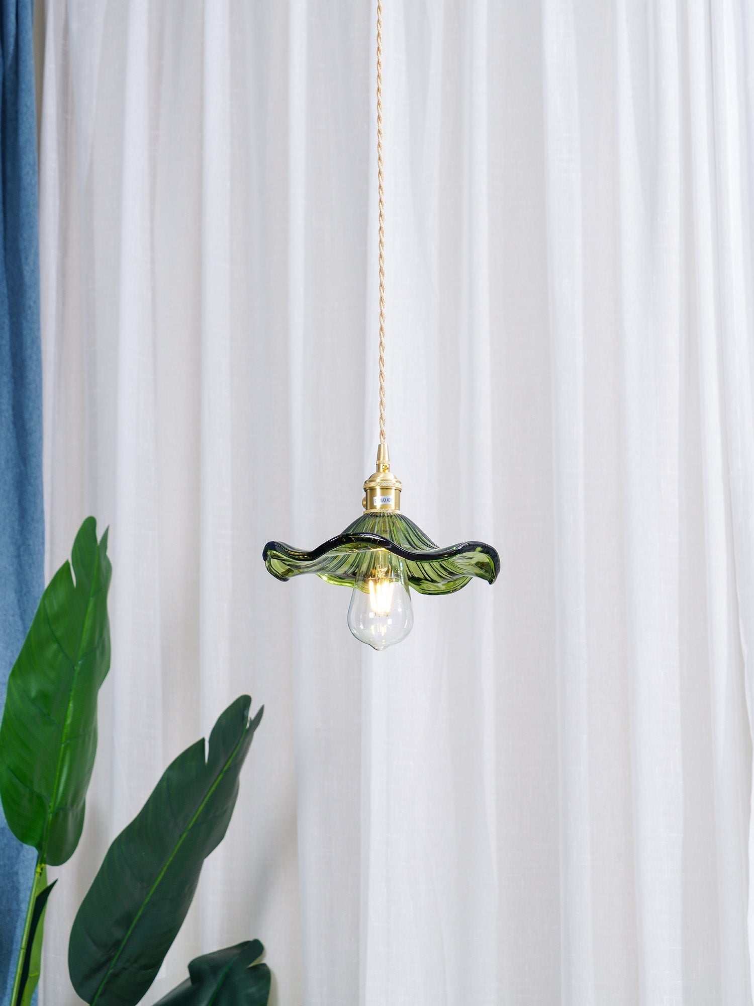 Glass Hibiscus Flower Pendant Light - Letslighting