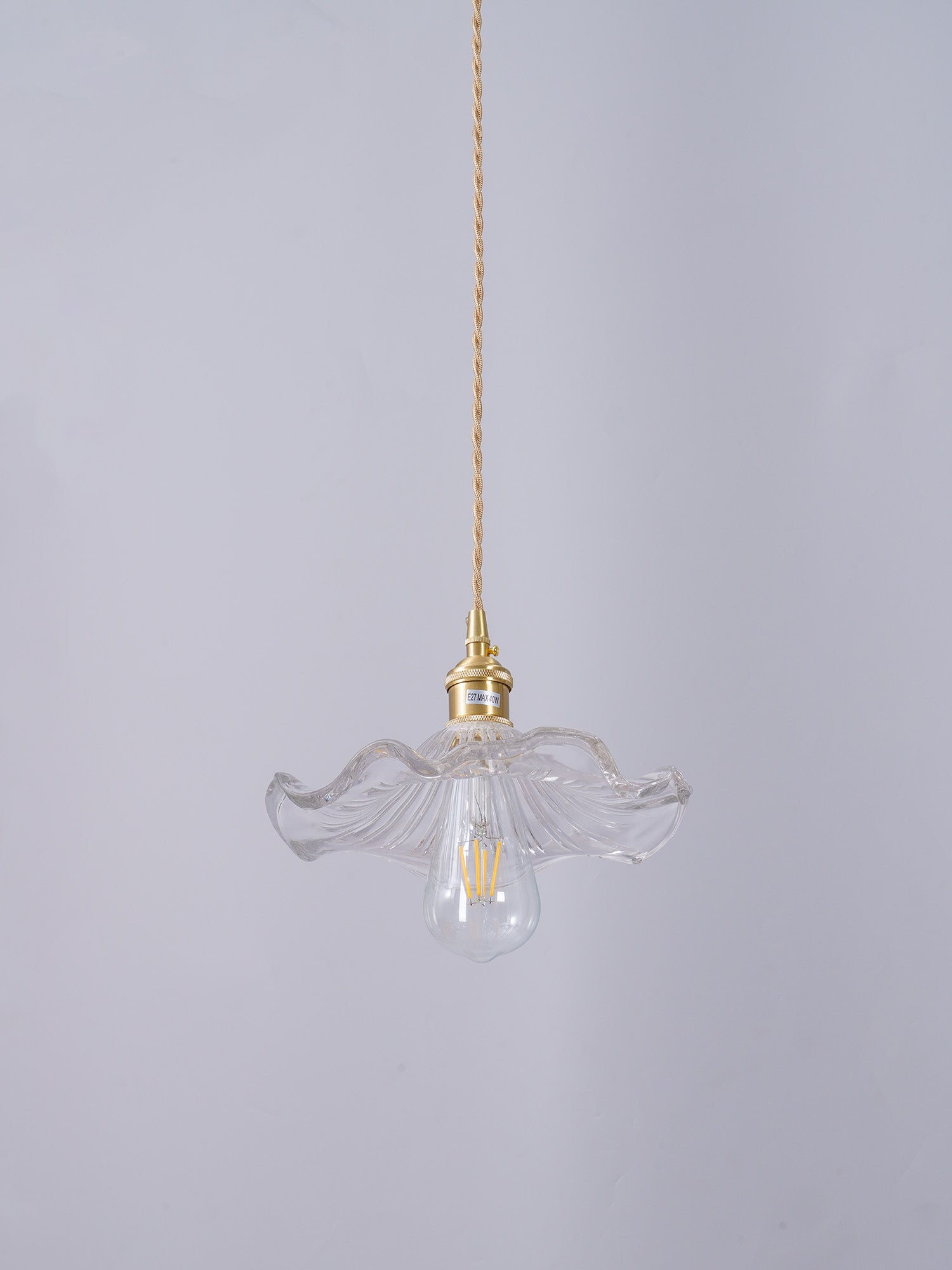 Glass Hibiscus Flower Pendant Light - Letslighting