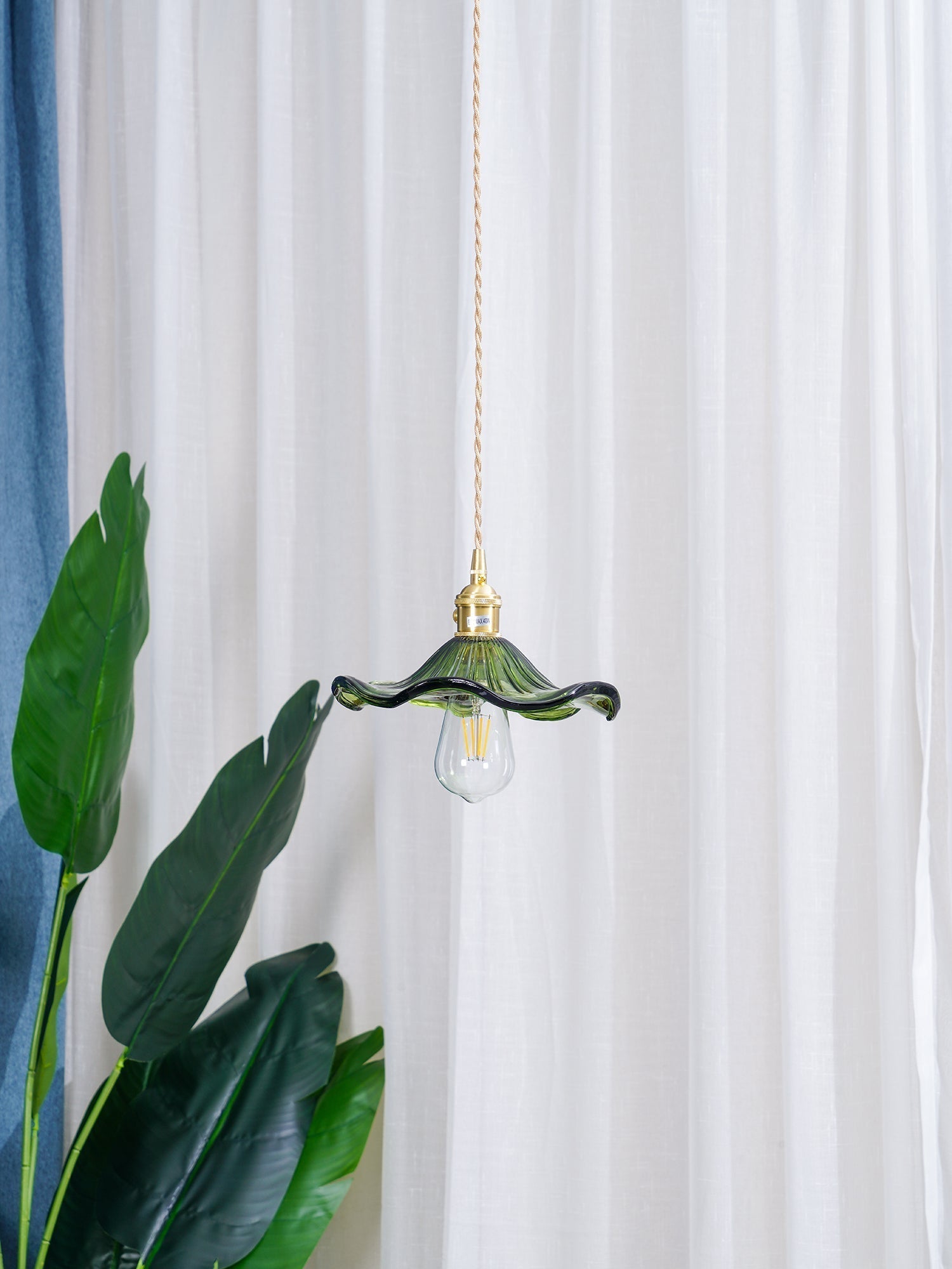 Glass Hibiscus Flower Pendant Light - Letslighting