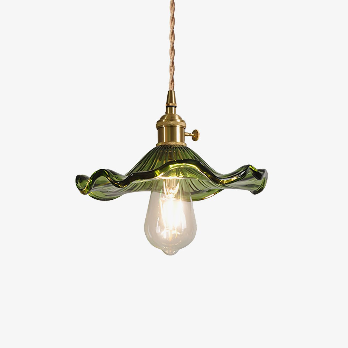 Glass Hibiscus Flower Pendant Light - Letslighting