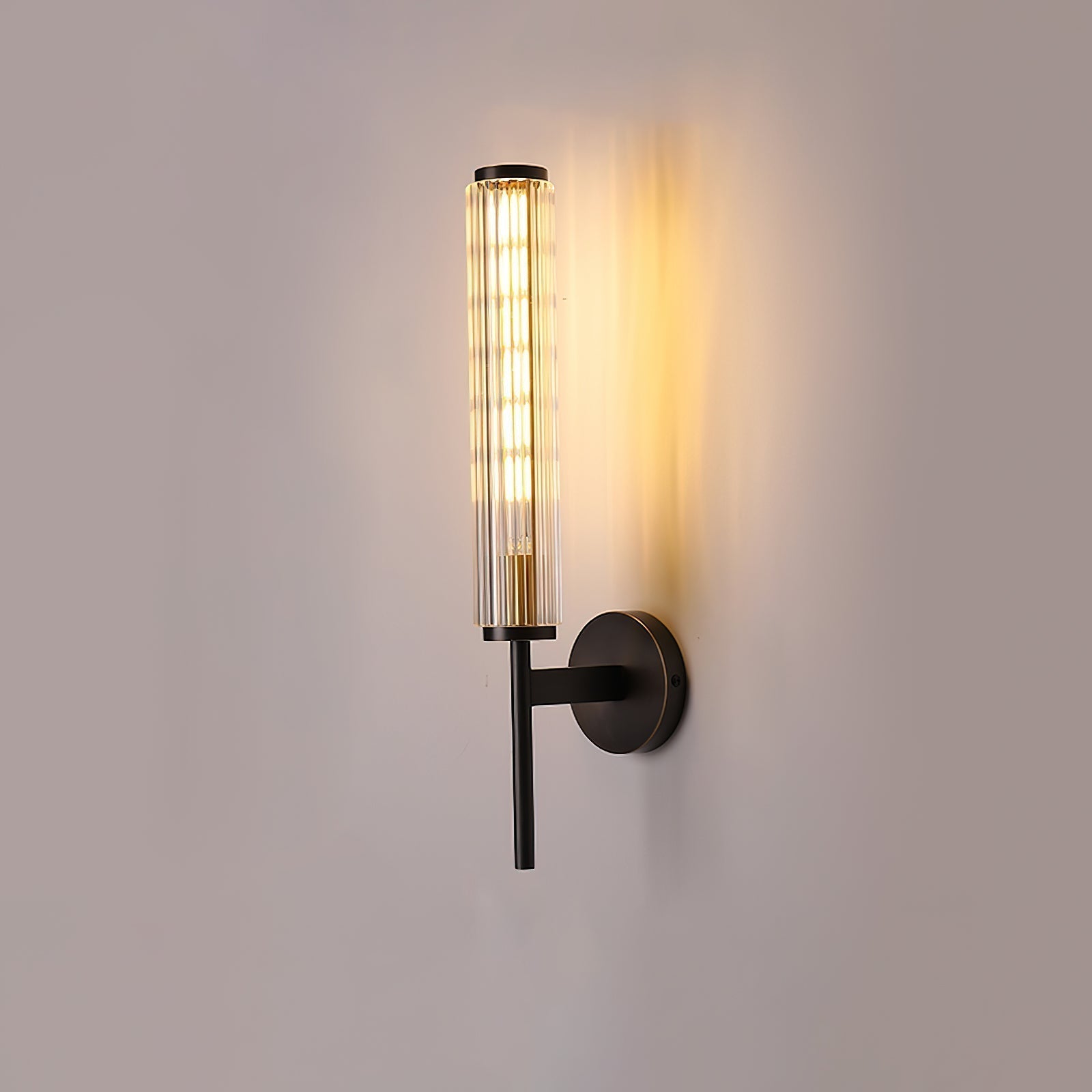 Glass Linear Brass Wall Light - Letslighting