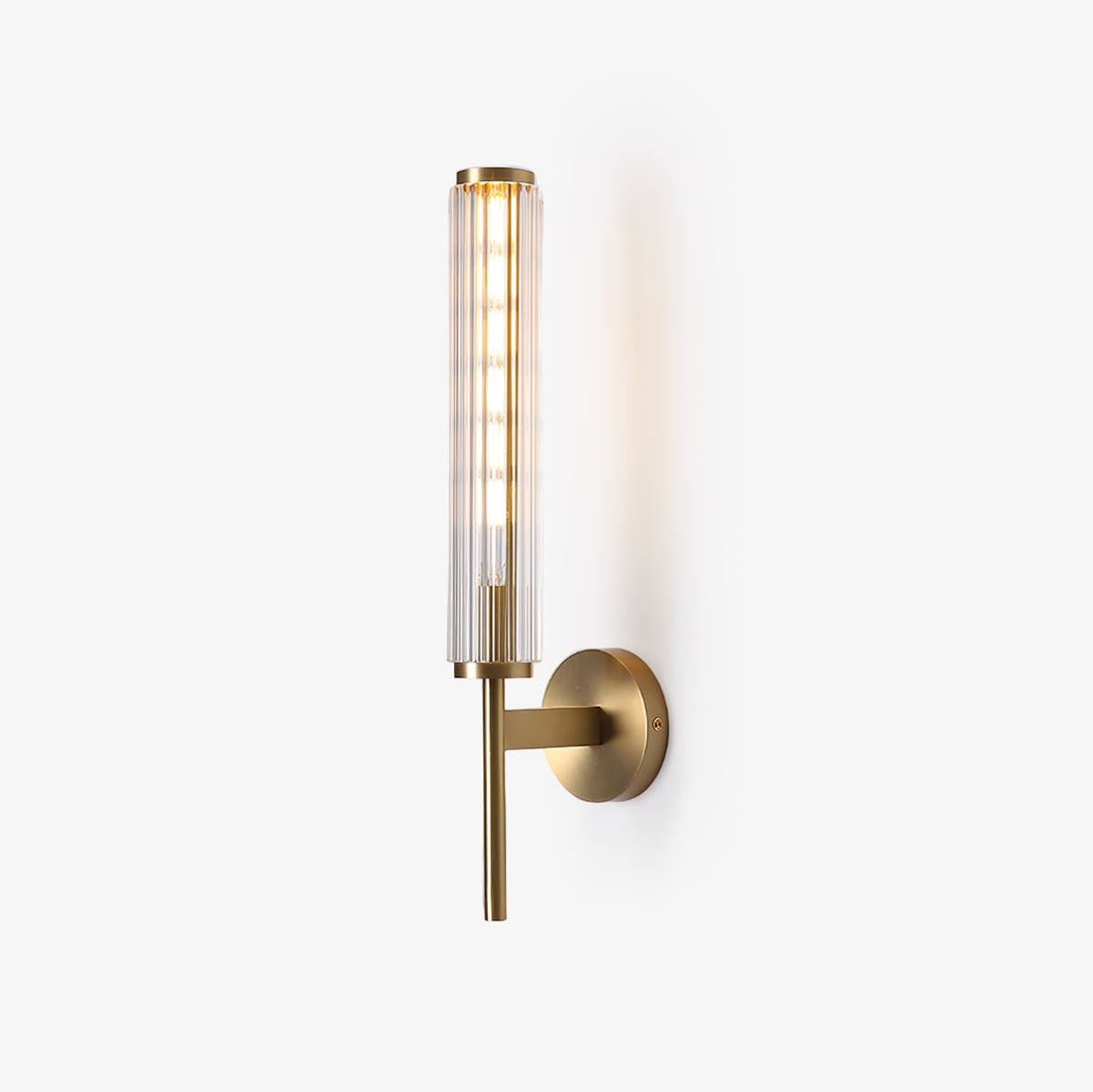 Glass Linear Brass Wall Light - Letslighting