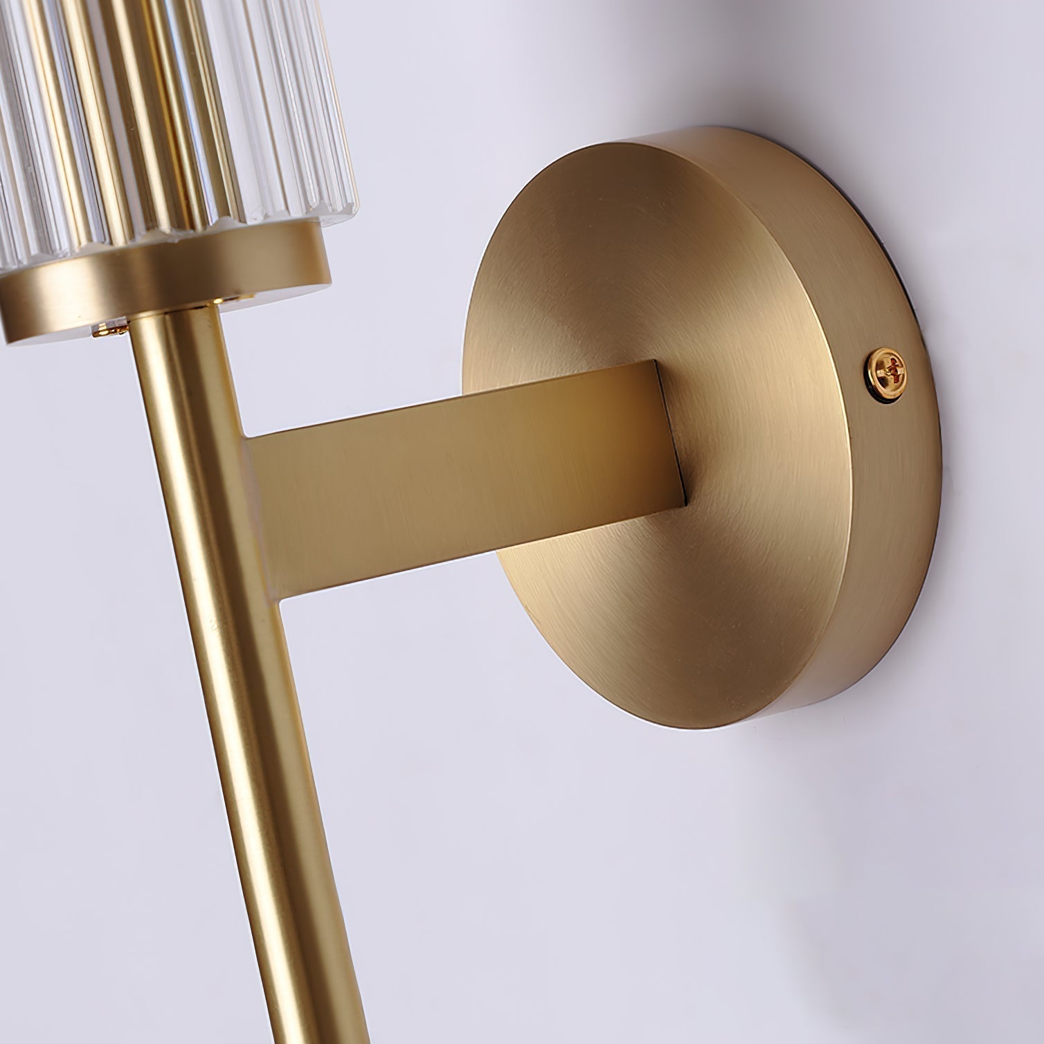 Glass Linear Brass Wall Light - Letslighting