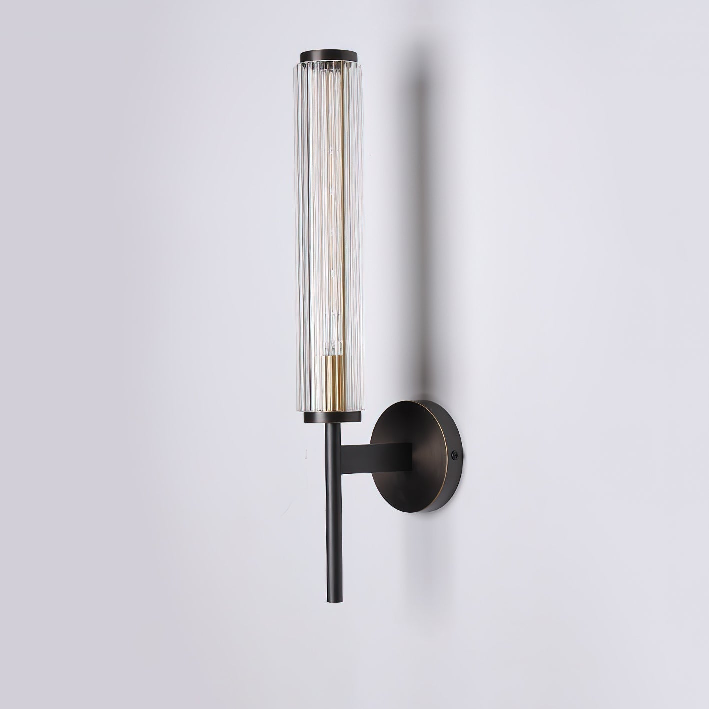 Glass Linear Brass Wall Light - Letslighting