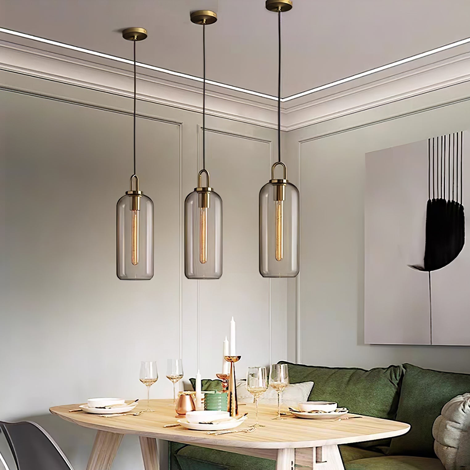 Pendulum Glass Pendant Lamp - Letslighting