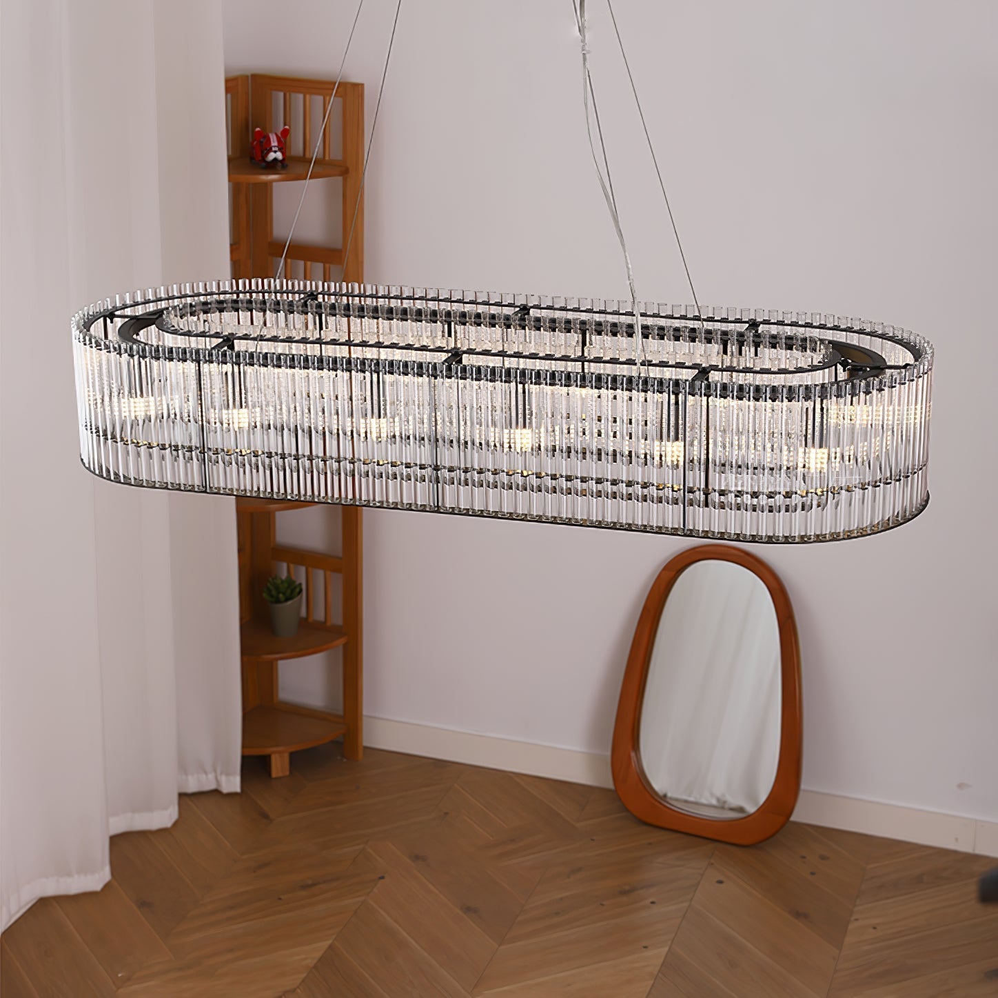 Glass Tube Ring Chandelier - Letslighting