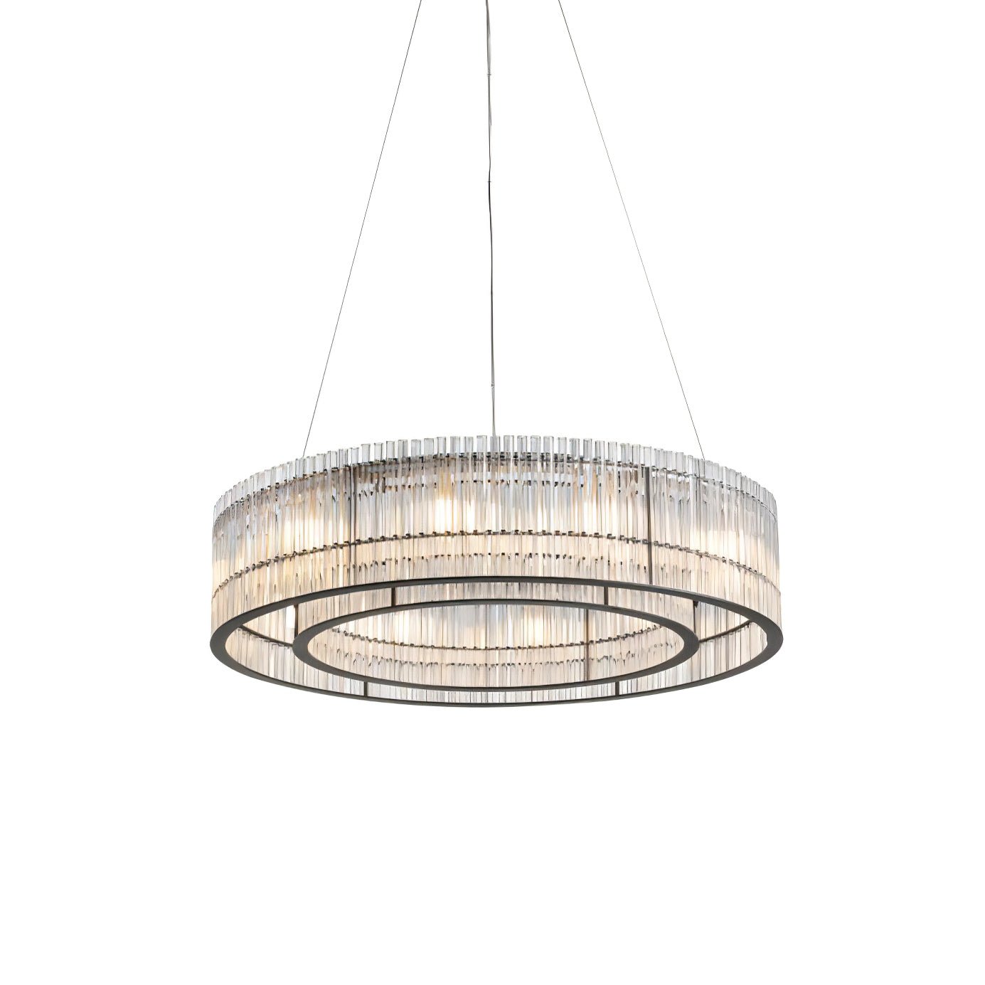Glass Tube Ring Chandelier - Letslighting
