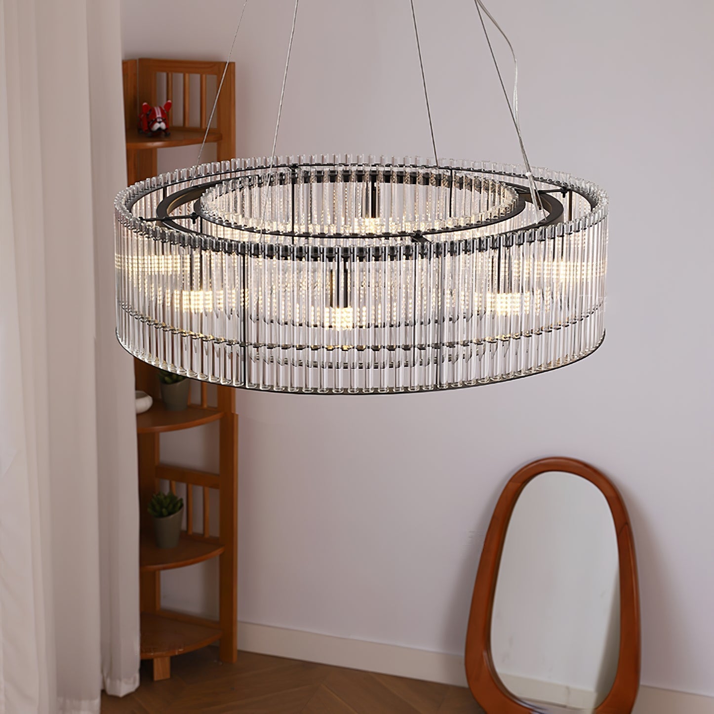 Glass Tube Ring Chandelier - Letslighting