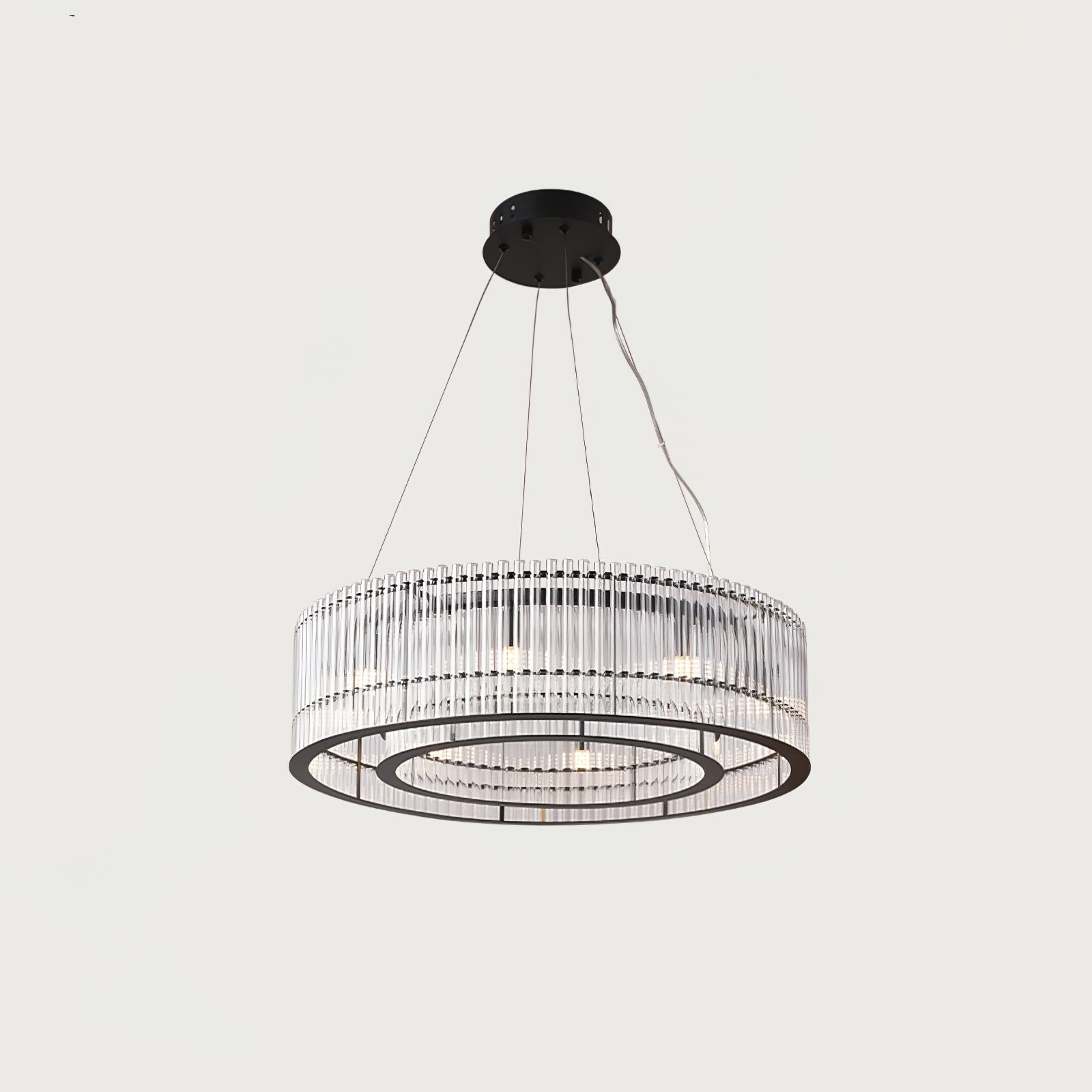Glass Tube Ring Chandelier - Letslighting