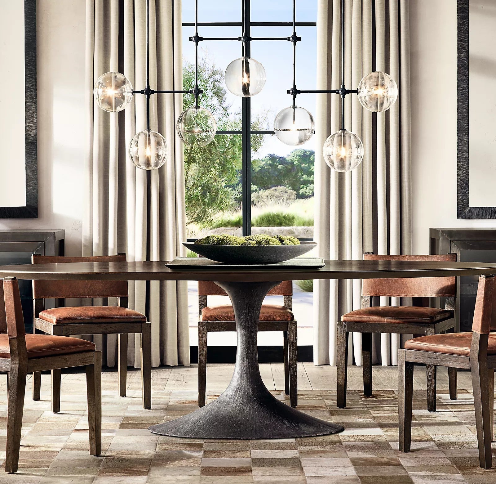 Orbit Contemporary Glass Chandelier - Letslighting