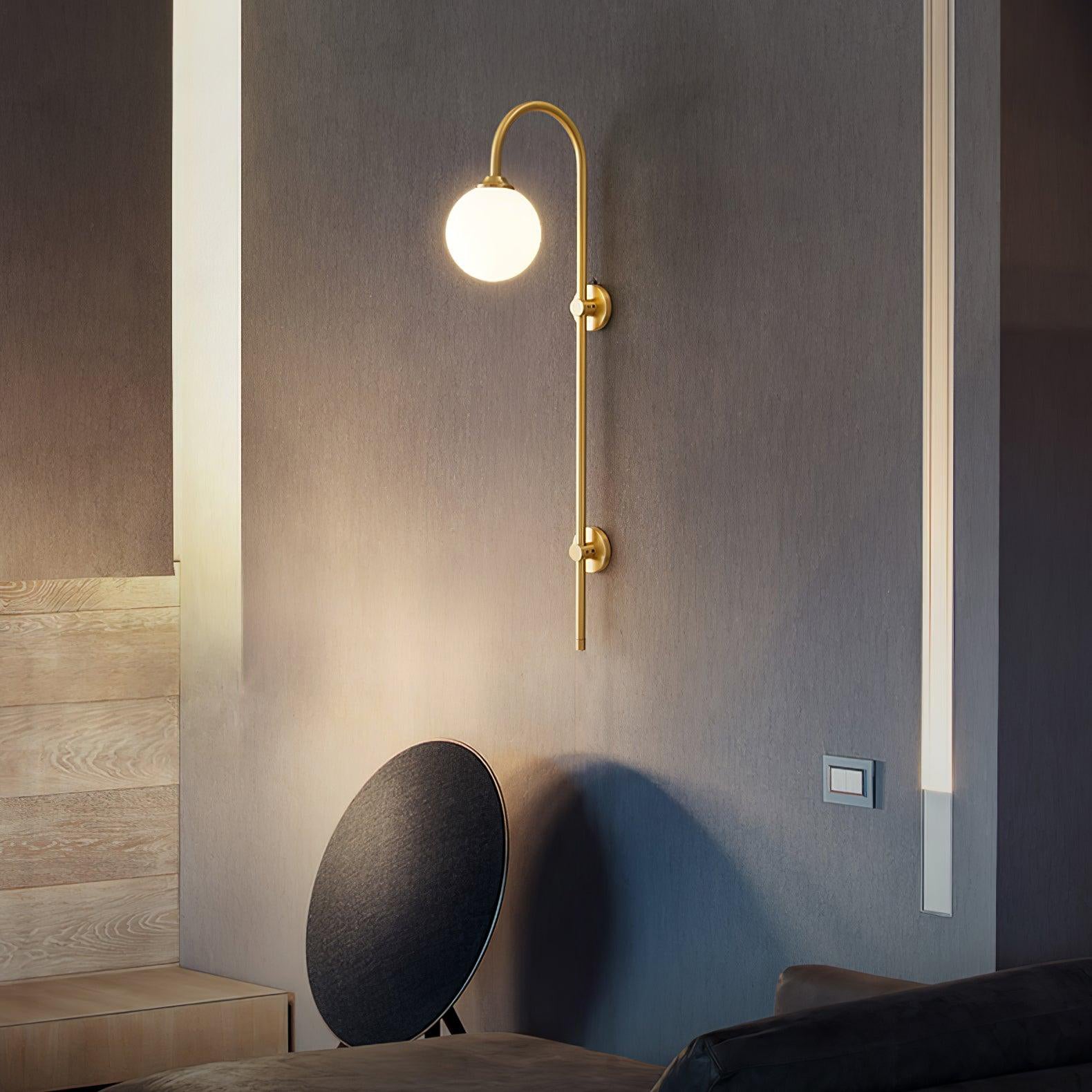 Globe Brass Wall Sconce - Letslighting